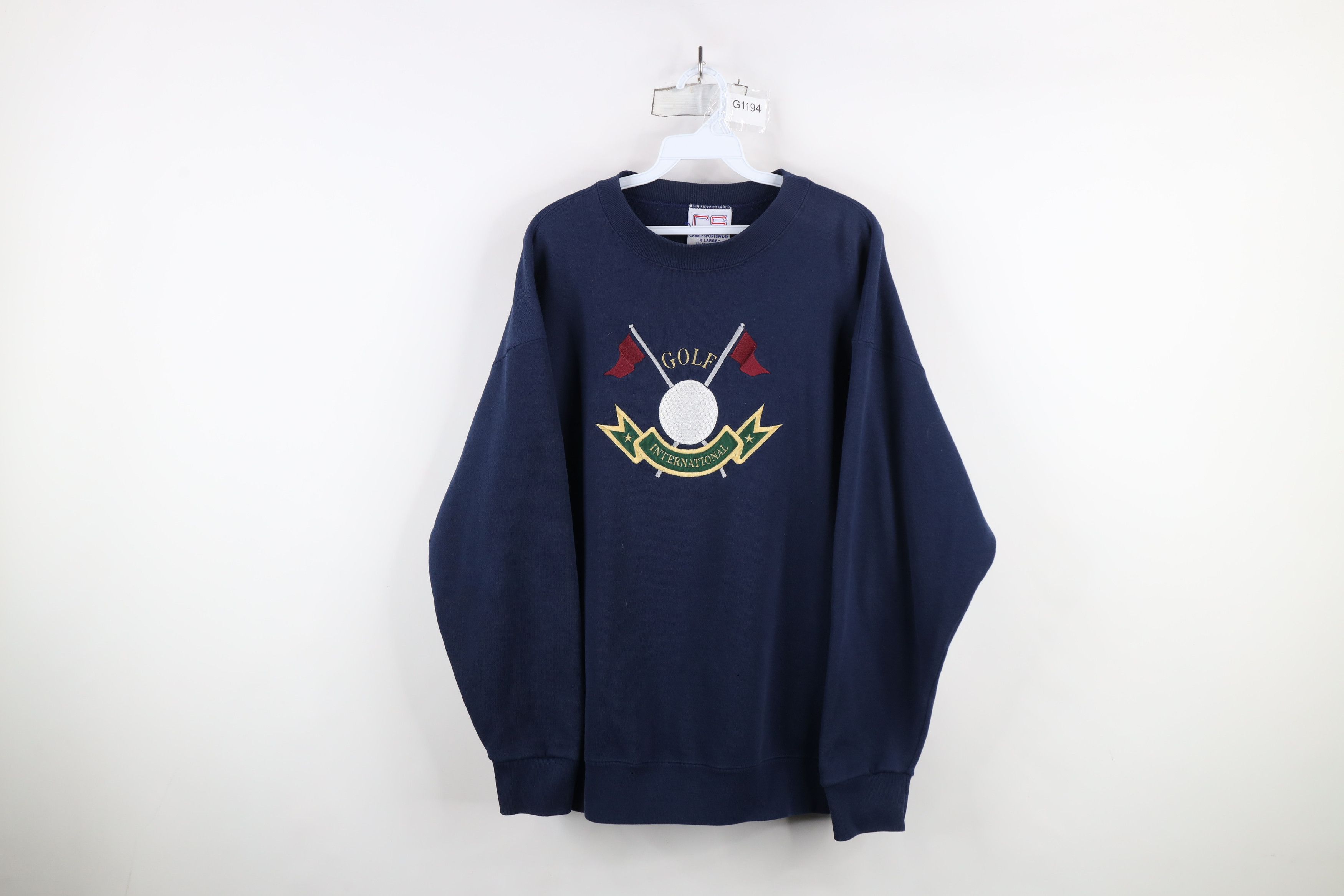 Vintage Vintage 90s Streetwear Golf International Sweatshirt USA Size US XL / EU 56 / 4 - 1 Thumbnail