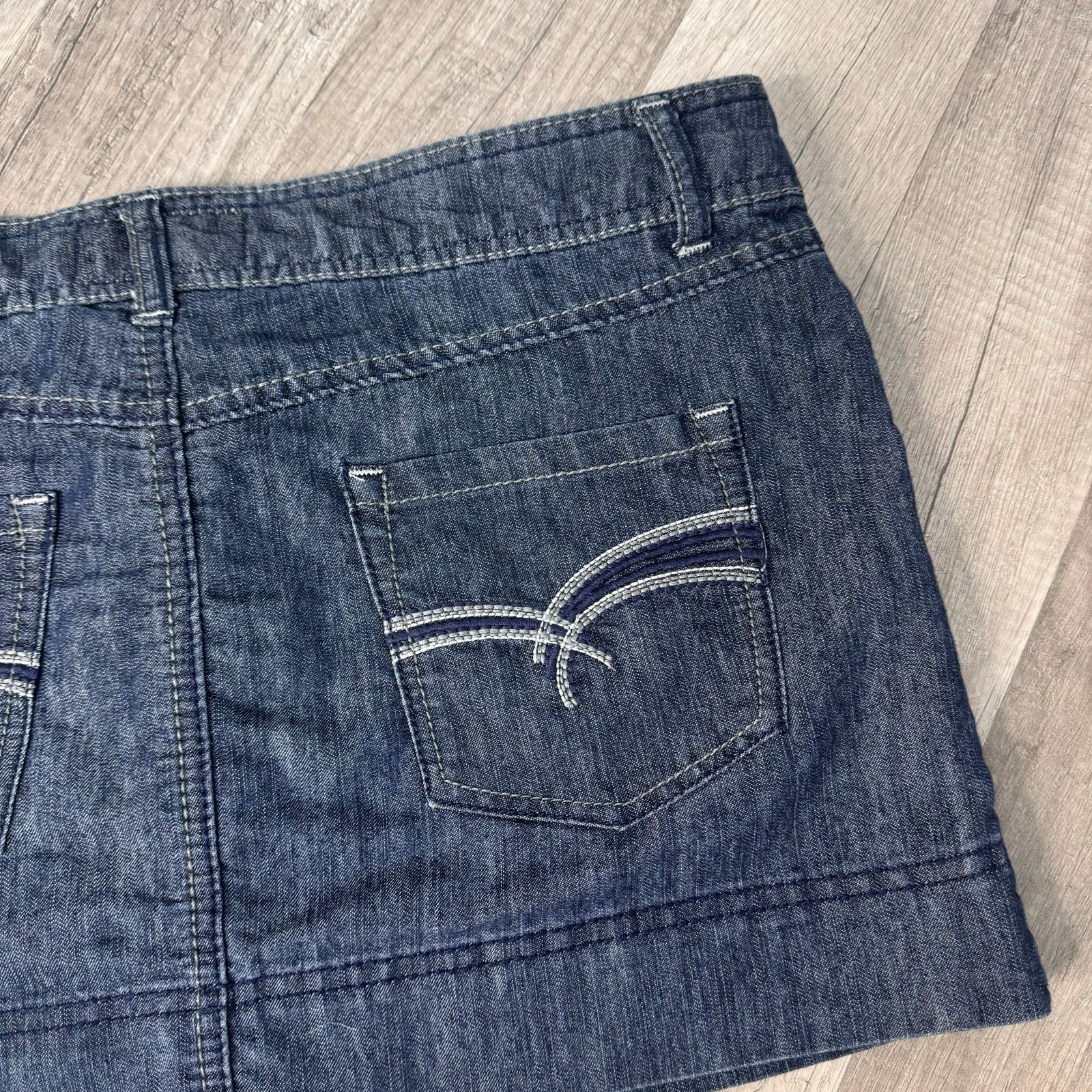 Vintage 00s Micro Mini Denim Jean Skirt So Size 9 Size 30" / US 8 / IT 44 - 2 Thumbnail