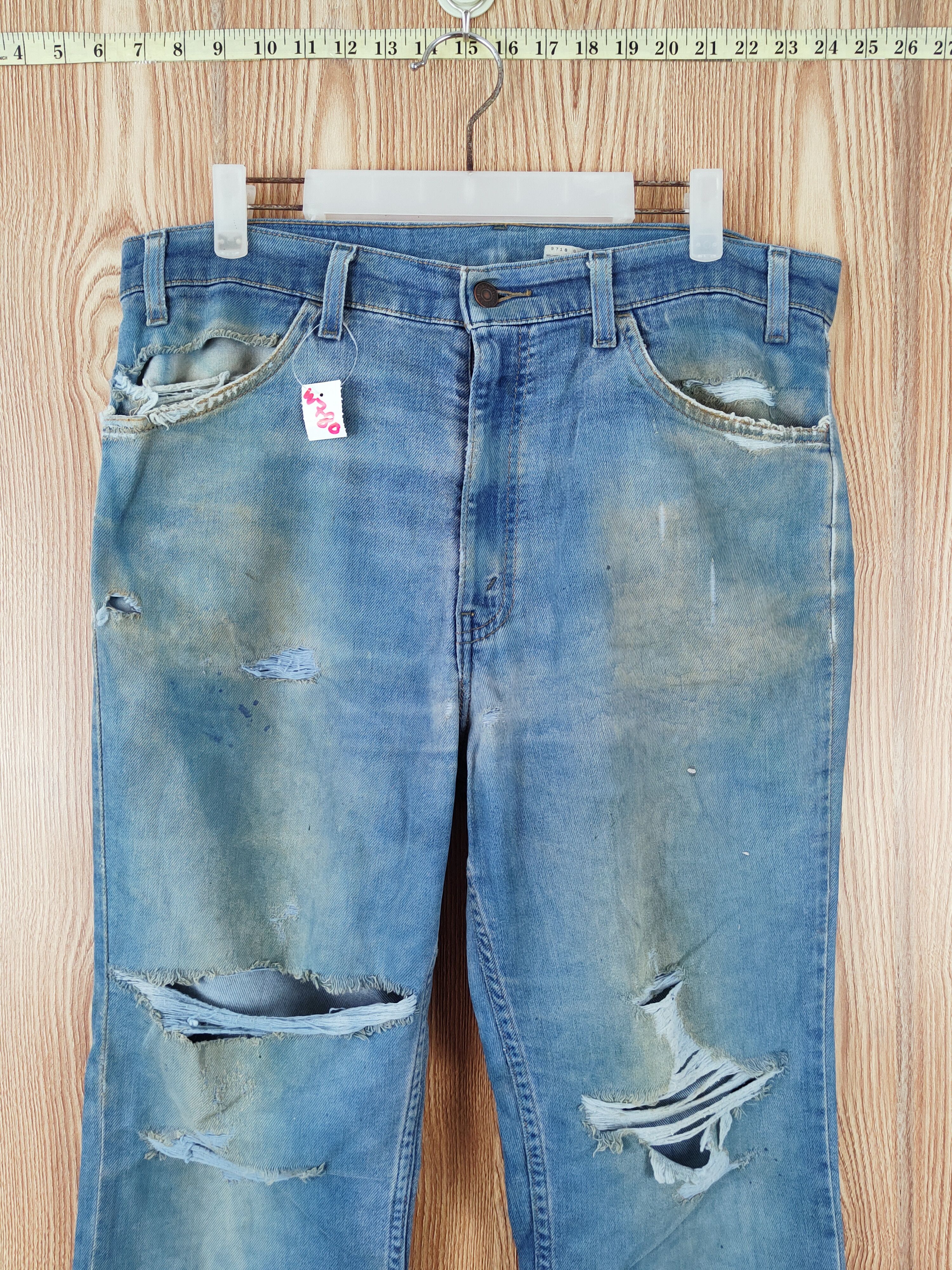 Levi's Levi's Blue Distressed Ripped Jeans #W780 Size US 36 / EU 52 - 2 Thumbnail