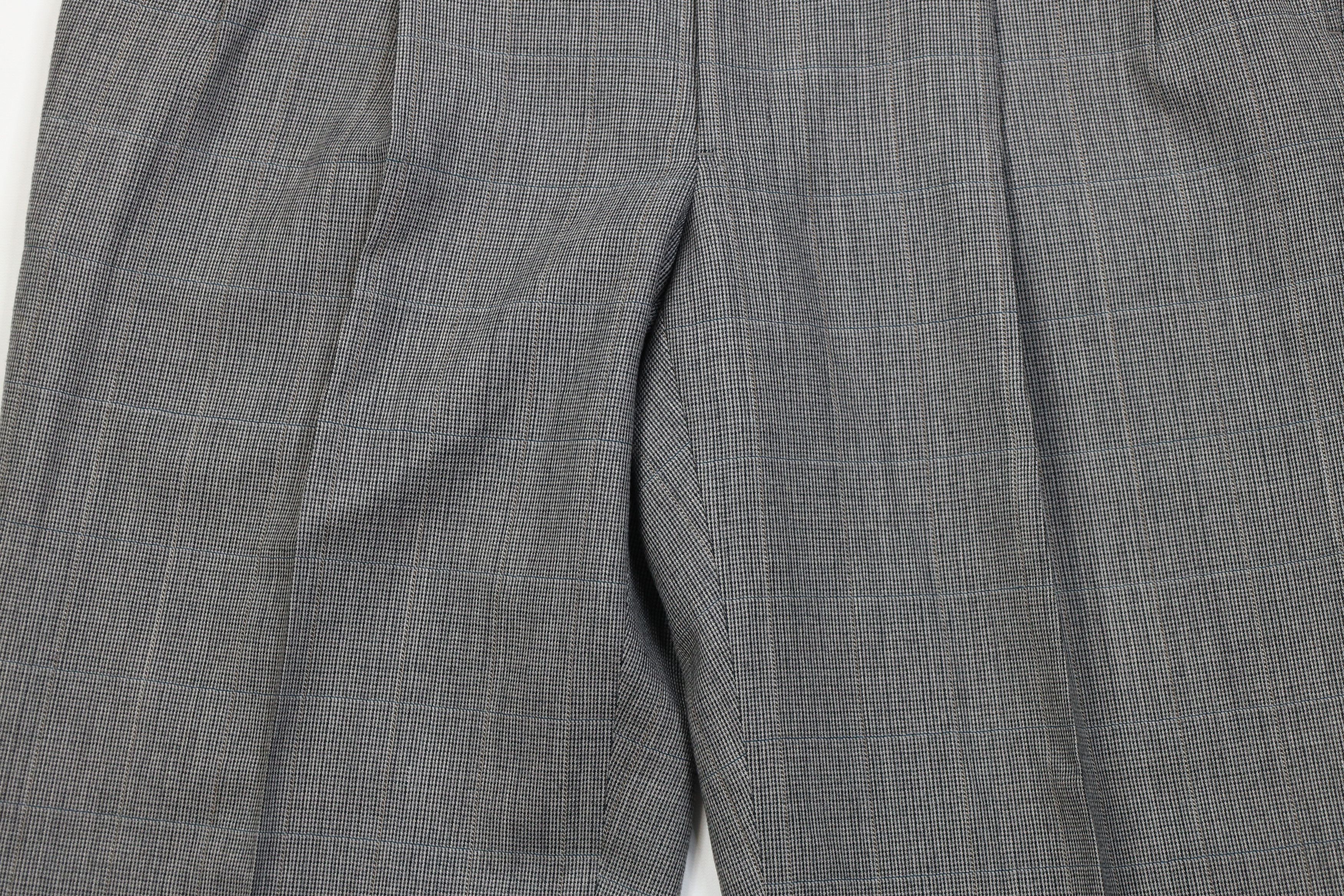 Vintage Vintage 70s Streetwear Wide Leg Chino Pants Houndstooth USA Size US 36 / EU 52 - 3 Thumbnail