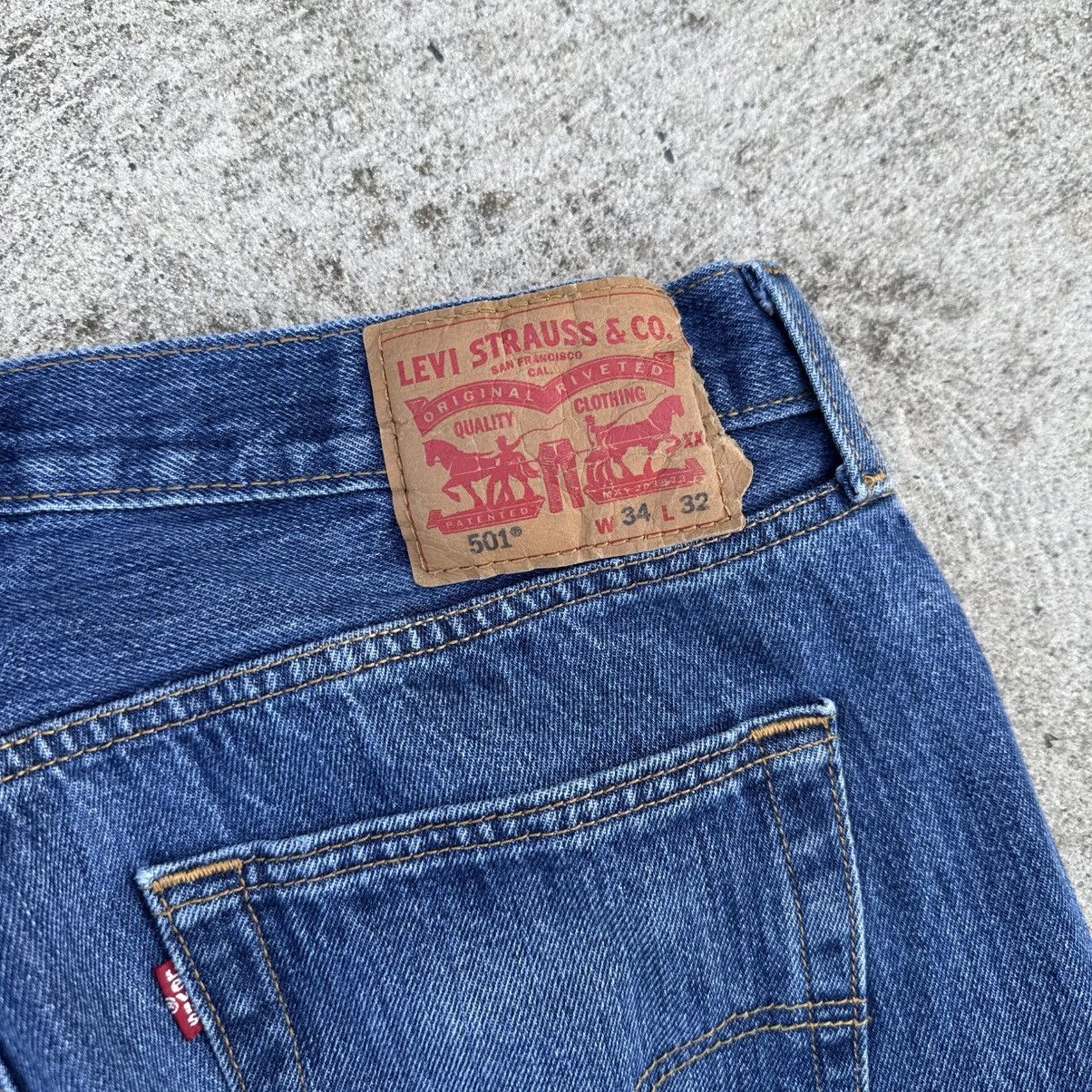 Levi's Levi’s 501 Jeans Blue Denim W34 L32 Size US 34 / EU 50 - 12 Thumbnail