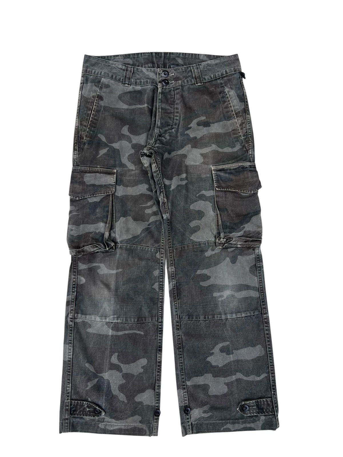 wjk WJK Japan Fade Military Camouflage Cargo Trouser Pant Size US 31 - 1 Thumbnail
