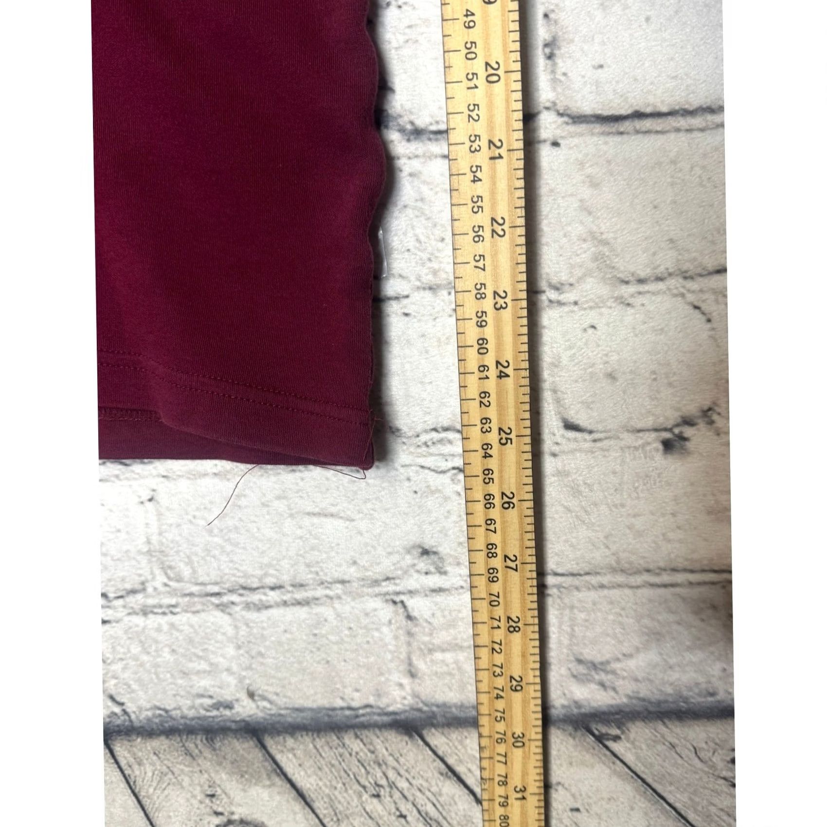 Vintage Saddlebred Shirt Mens XL Red Burgundy Mock Neck Long Sleeve Cotton Size US XL / EU 56 / 4 - 2 Thumbnail