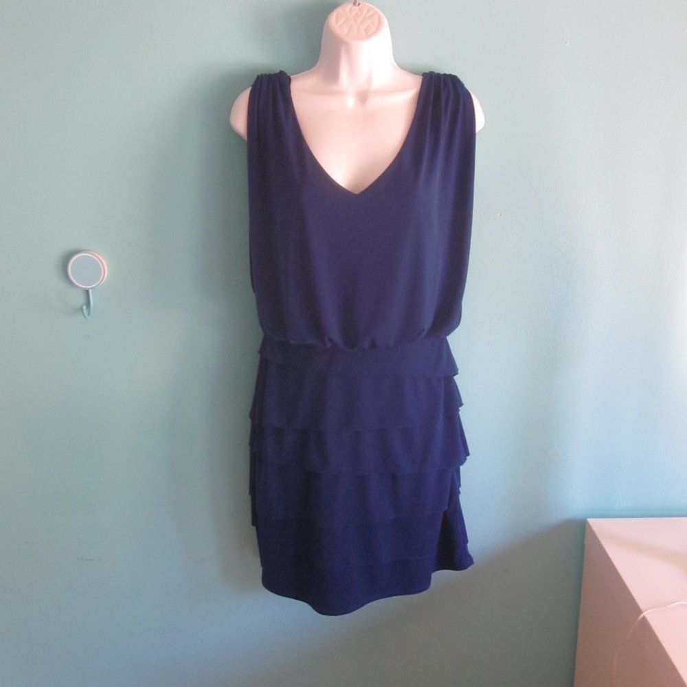 Laundry by Shelli Segal Laundry Shelli Segal Size 4 Blue Tank Dress Size S / US 4 / IT 40 - 3 Thumbnail