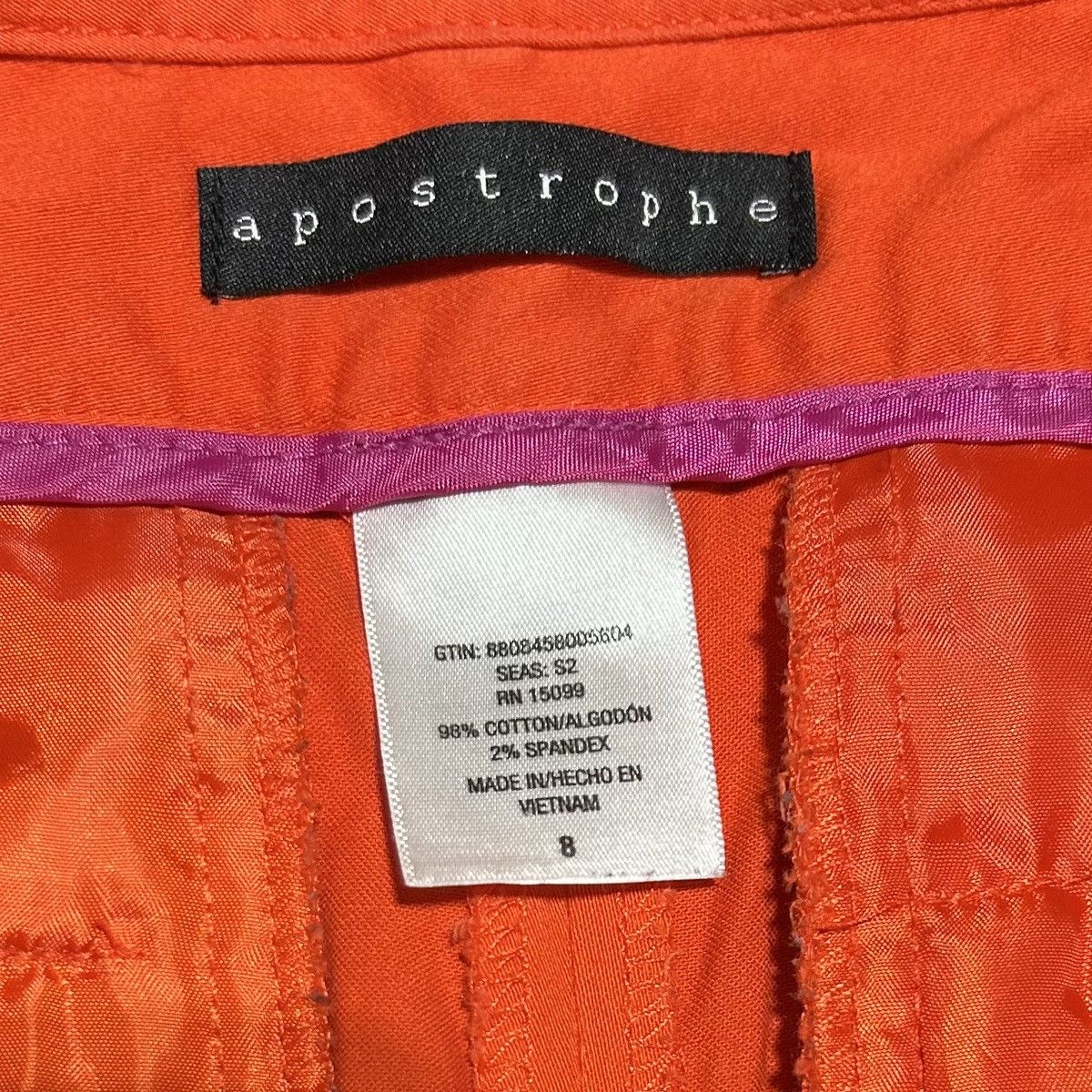 Other Apostrophe Dress Pants Capris Cropped Straight Leg Womens 8 Size 30" / US 8 / IT 44 - 2 Thumbnail