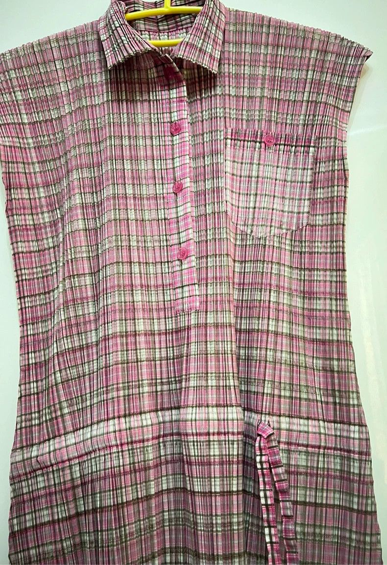 Issey Miyake Issey Miyake size:3 Pink bamboo joint dress Size XS / US 0-2 / IT 36-38 - 2 Thumbnail