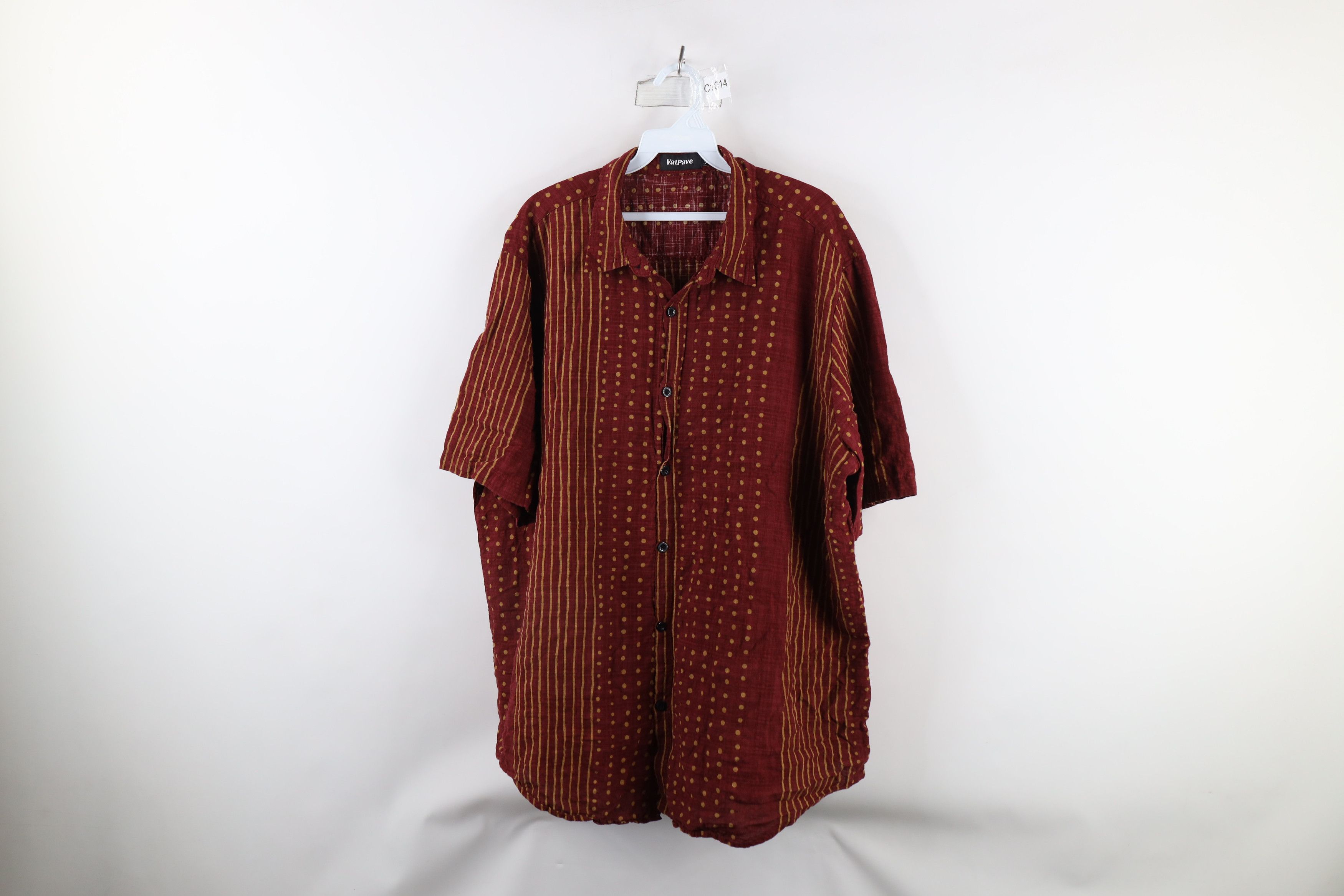 Vintage Vintage 90s Streetwear Polka Dot Short Sleeve Button Shirt Size US XXL / EU 58 / 5 - 1 Thumbnail