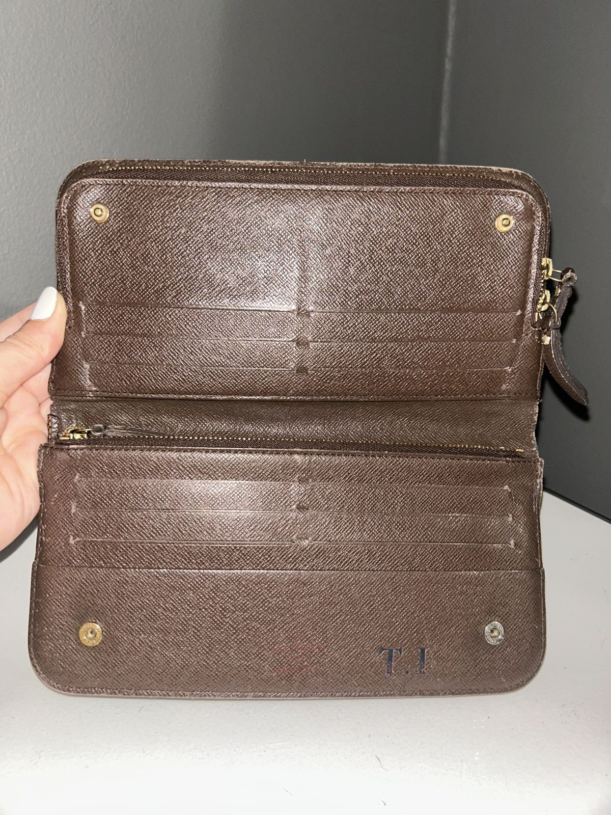 Louis Vuitton Louis Vuitton Damier Ebene Leather Insolite Zippy Wallet Size ONE SIZE - 4 Thumbnail