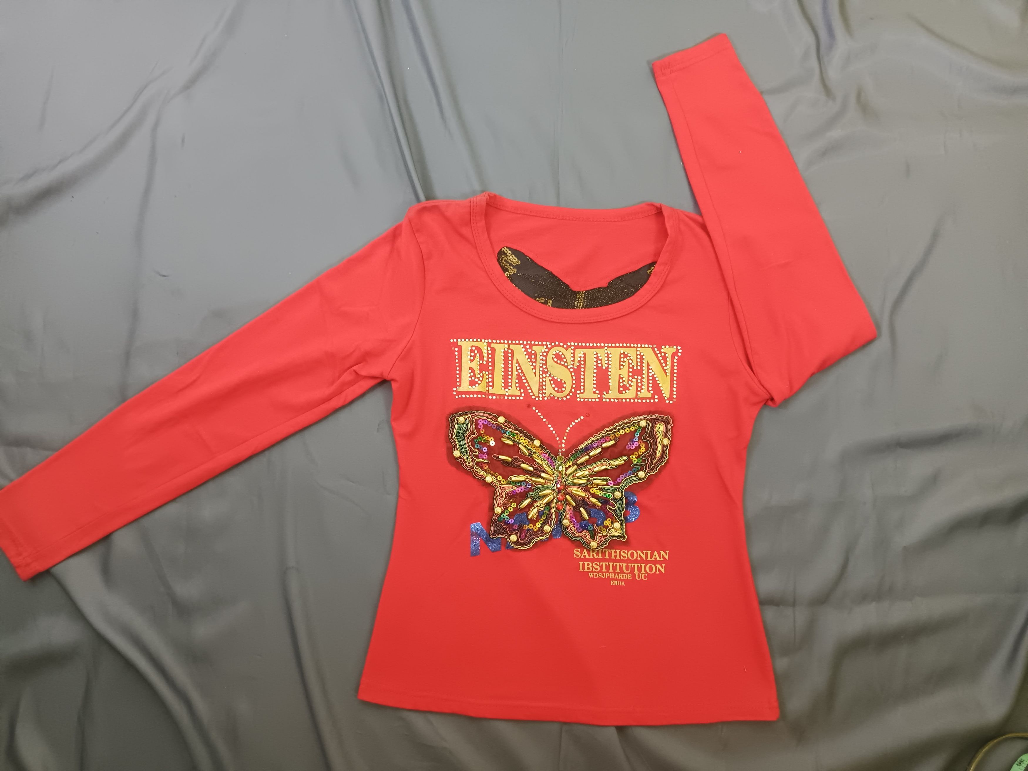 Beauty Beast × Hysteric Glamour × Japanese Brand EINSTEN Rhinestone Butterfly Embroidery *NO TAG* Size US M / EU 48-50 / 2 - 9 Thumbnail