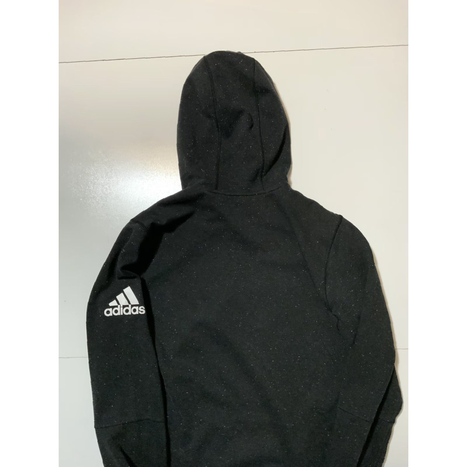 Adidas adidas Essentials Epic Speckled Charcoal Grey Fleece Pullover Hoodie M Mens Size US M / EU 48-50 / 2 - 4 Thumbnail