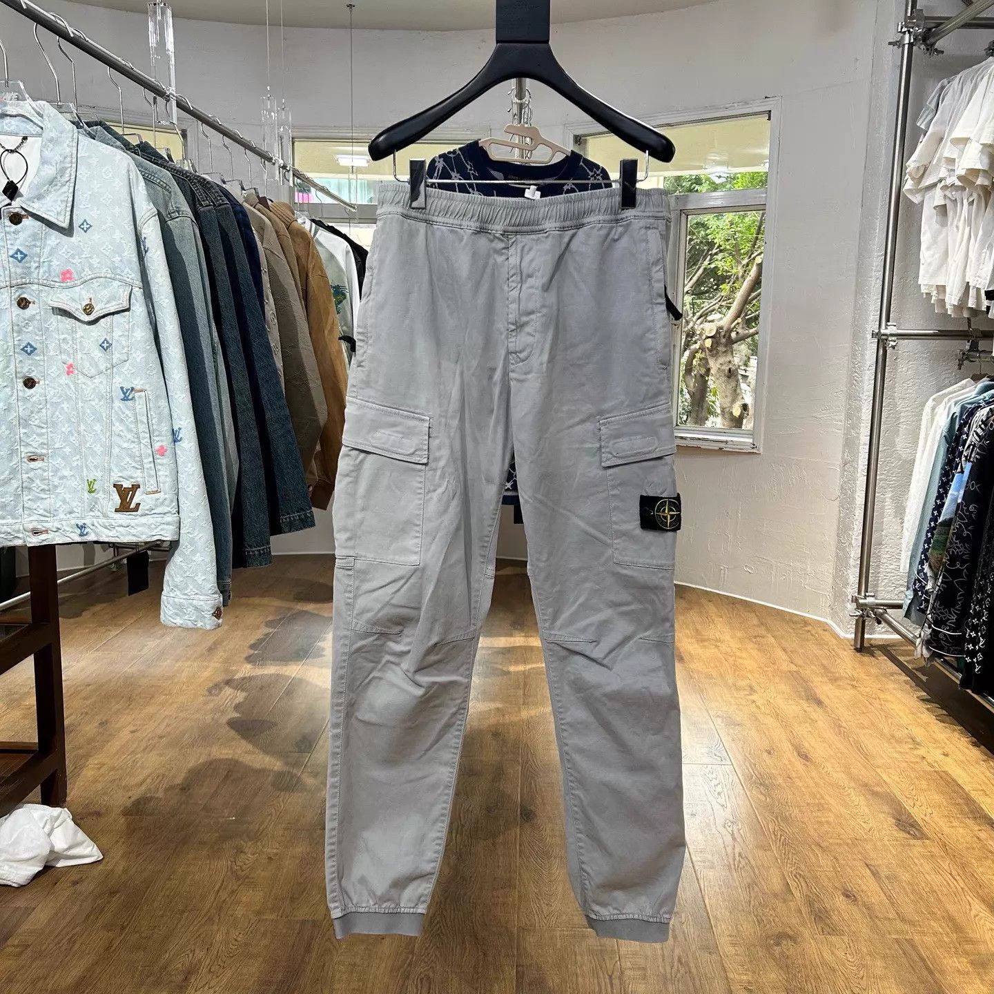 Stone Island Stone Island Blade Pocket Cargo Joggers Dark Gray 33 Size US 33 - 1 Thumbnail
