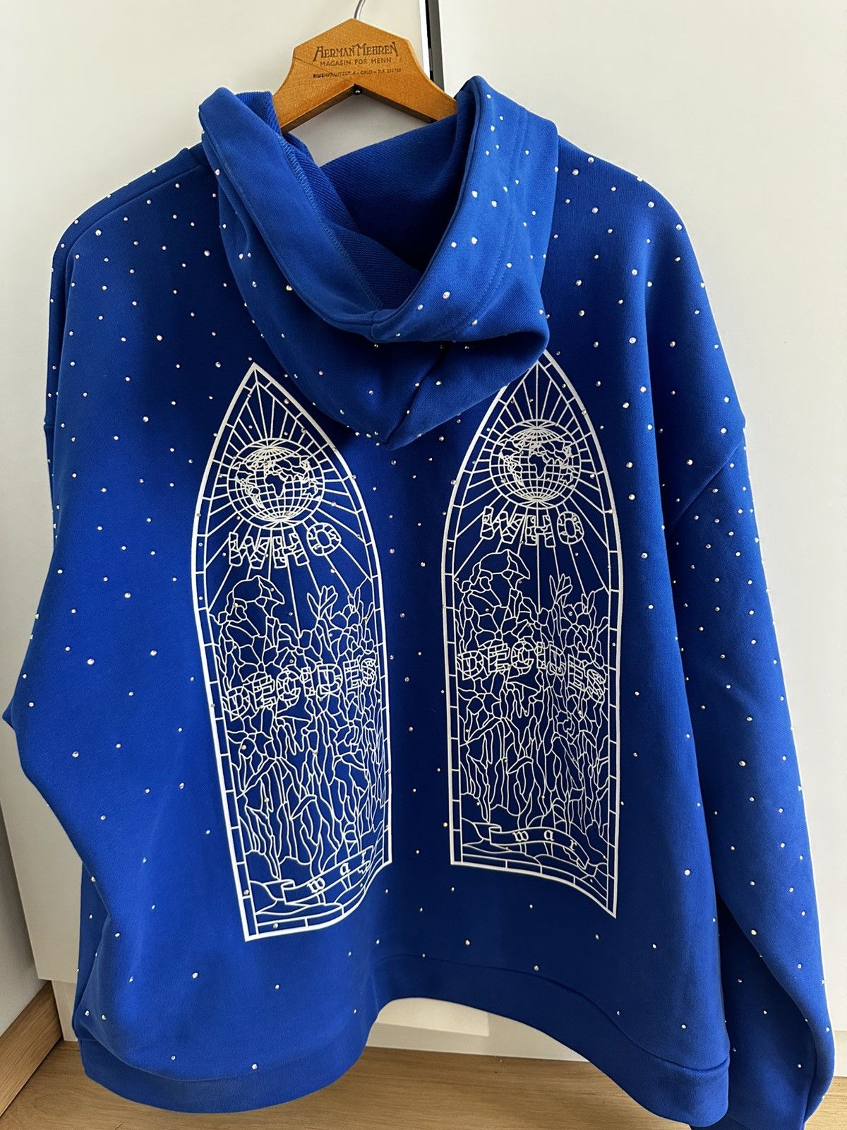 Who Decides War Who decodes war hoodie ‘’Rhinestones’’ Size US M / EU 48-50 / 2 - 7 Thumbnail