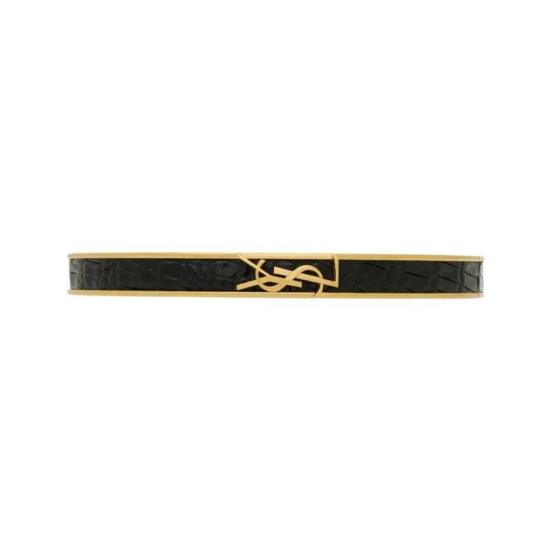Saint Laurent Paris o1smrcs1224 Size: L / Cassandre Bracelet Leather Metal Size ONE SIZE - 1 Thumbnail