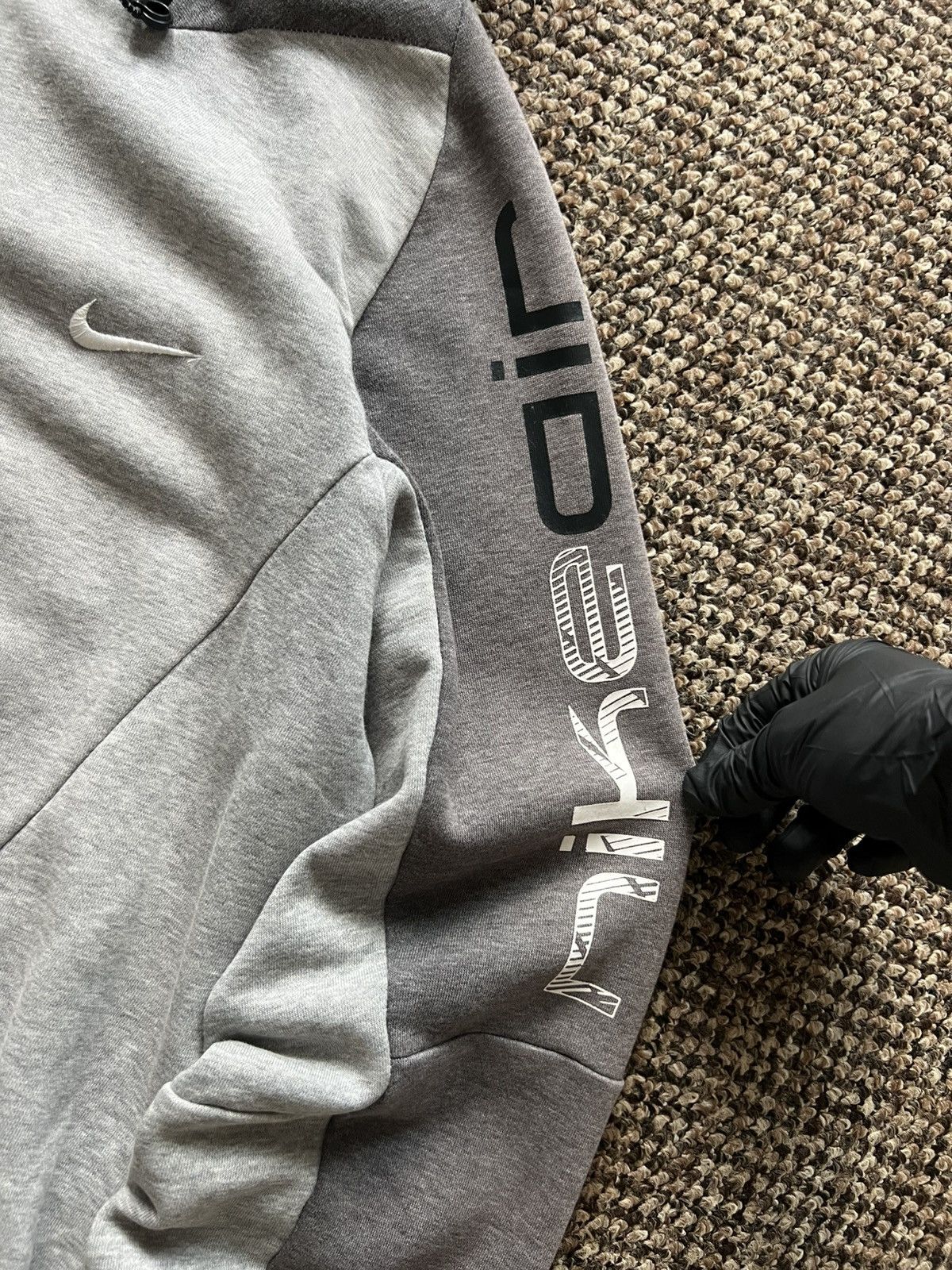Nike Nike Zip Hoodie Basic Vintage Y2K Oversized Grey Streetwear Size US M / EU 48-50 / 2 - 10 Thumbnail