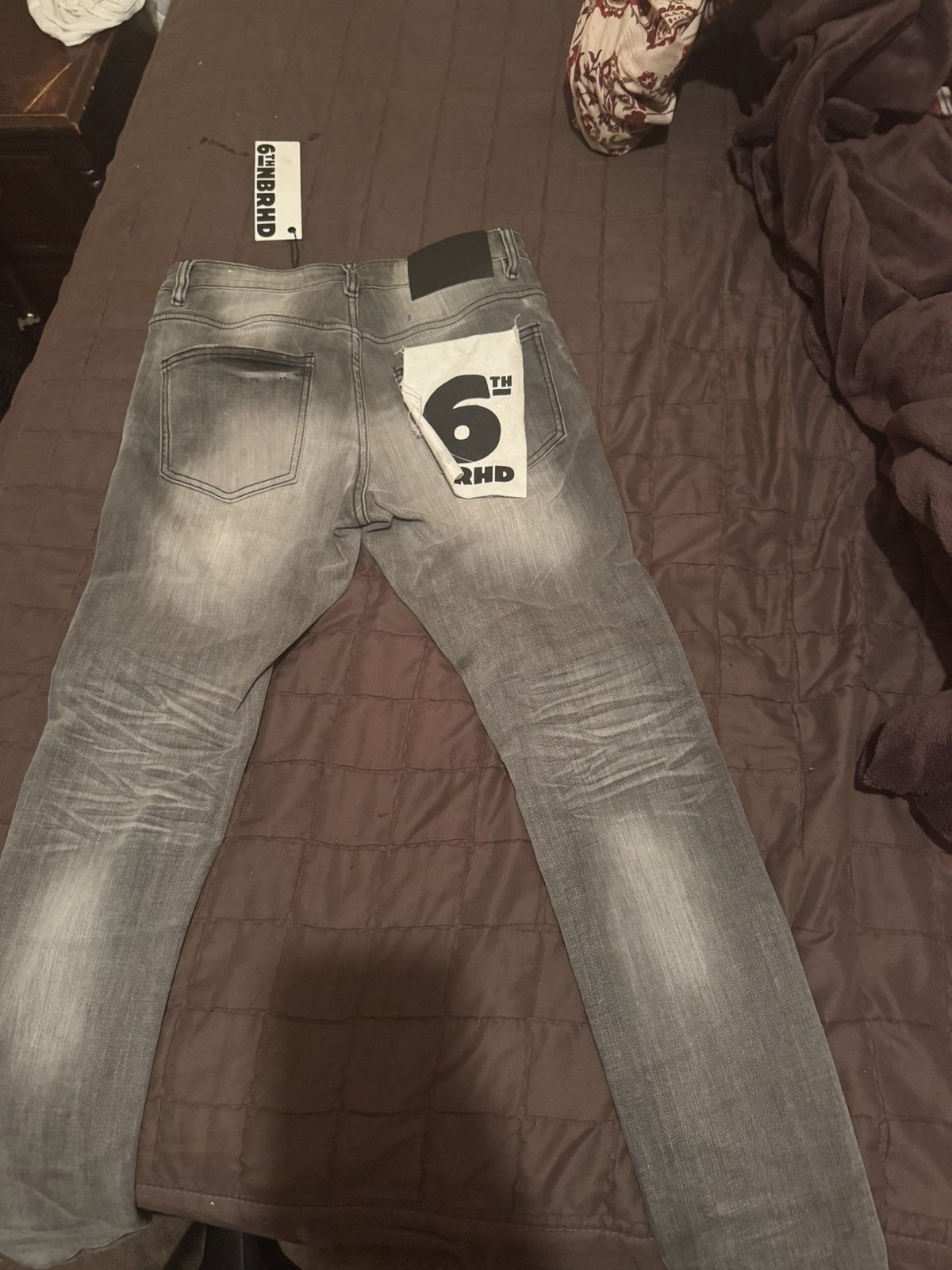 Other 6THNBRHD SKINNY JEAN "MEMORY" SOFT GREY Size US 29 - 5 Thumbnail
