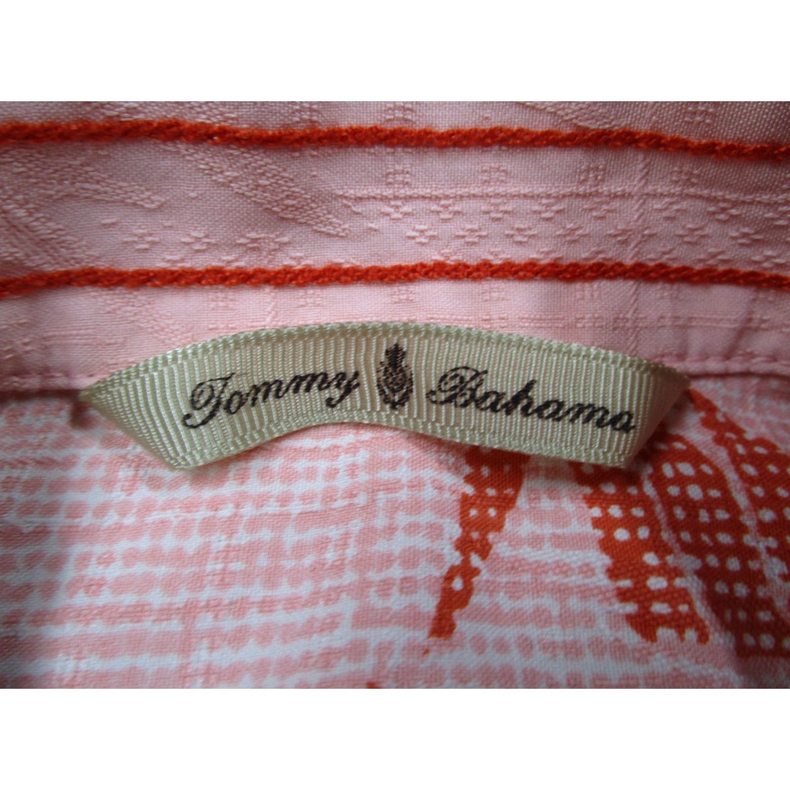 Tommy Bahama Tommy Bahama Shirt Mens L Pink Red Silk Hawaiian Camp Button Up Loop Collar Size US L / EU 52-54 / 3 - 3 Thumbnail
