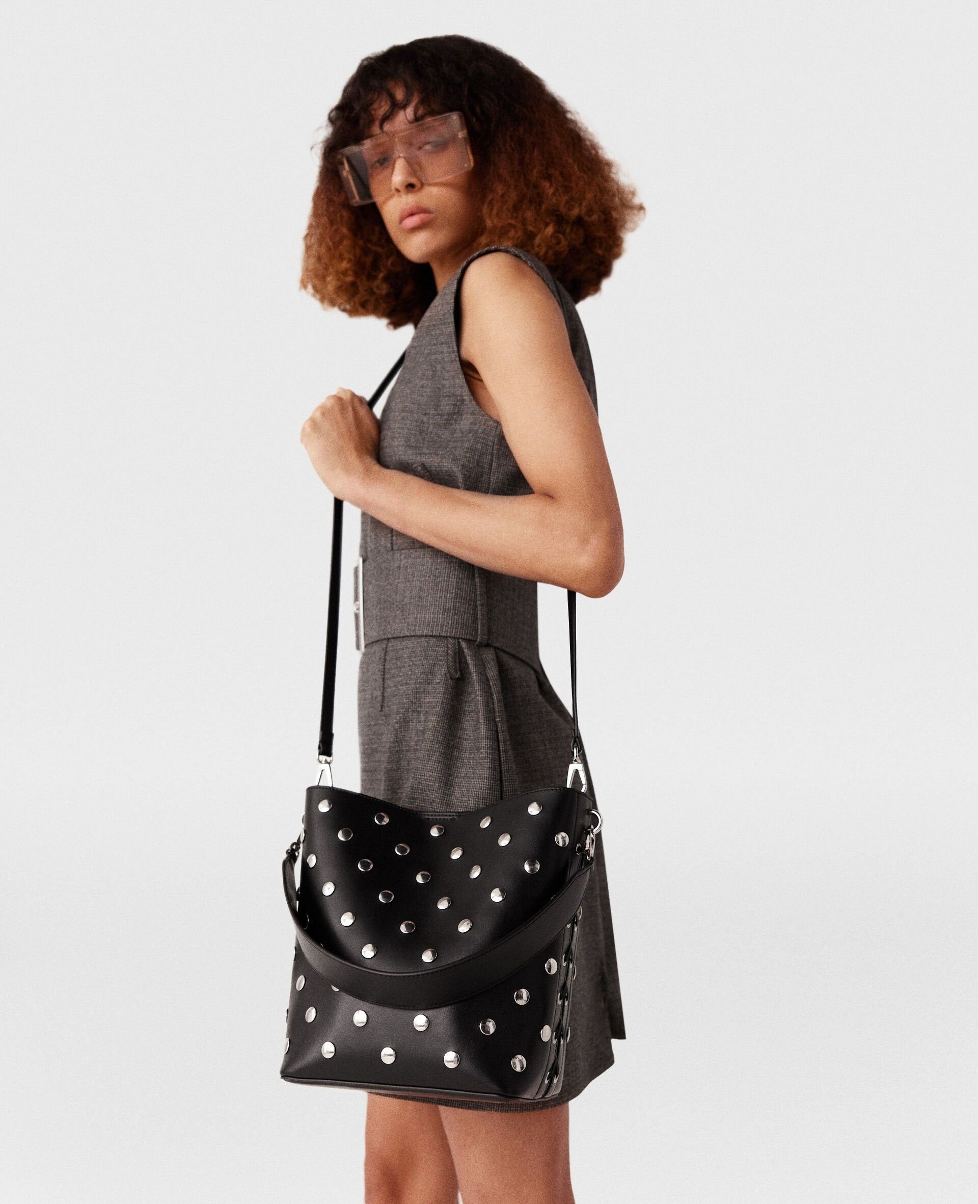 Stella McCartney o1s22i1n1024 Size: OS / Suds Large Frayme Bucket Bag Size ONE SIZE - 6 Thumbnail