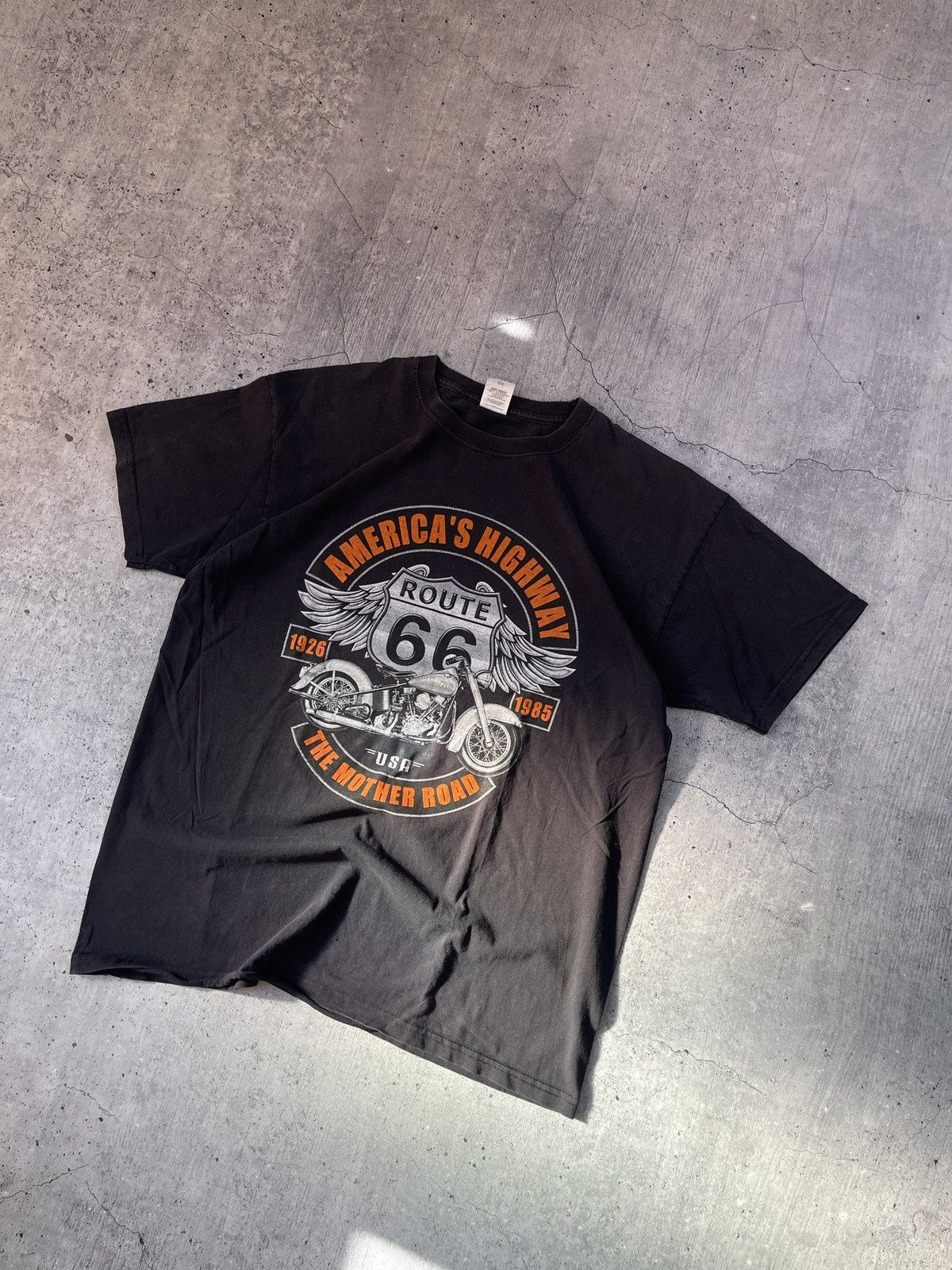 Vintage Triple A Americas Highway Route 66 Vintage T Shirt Size US L / EU 52-54 / 3 - 2 Thumbnail