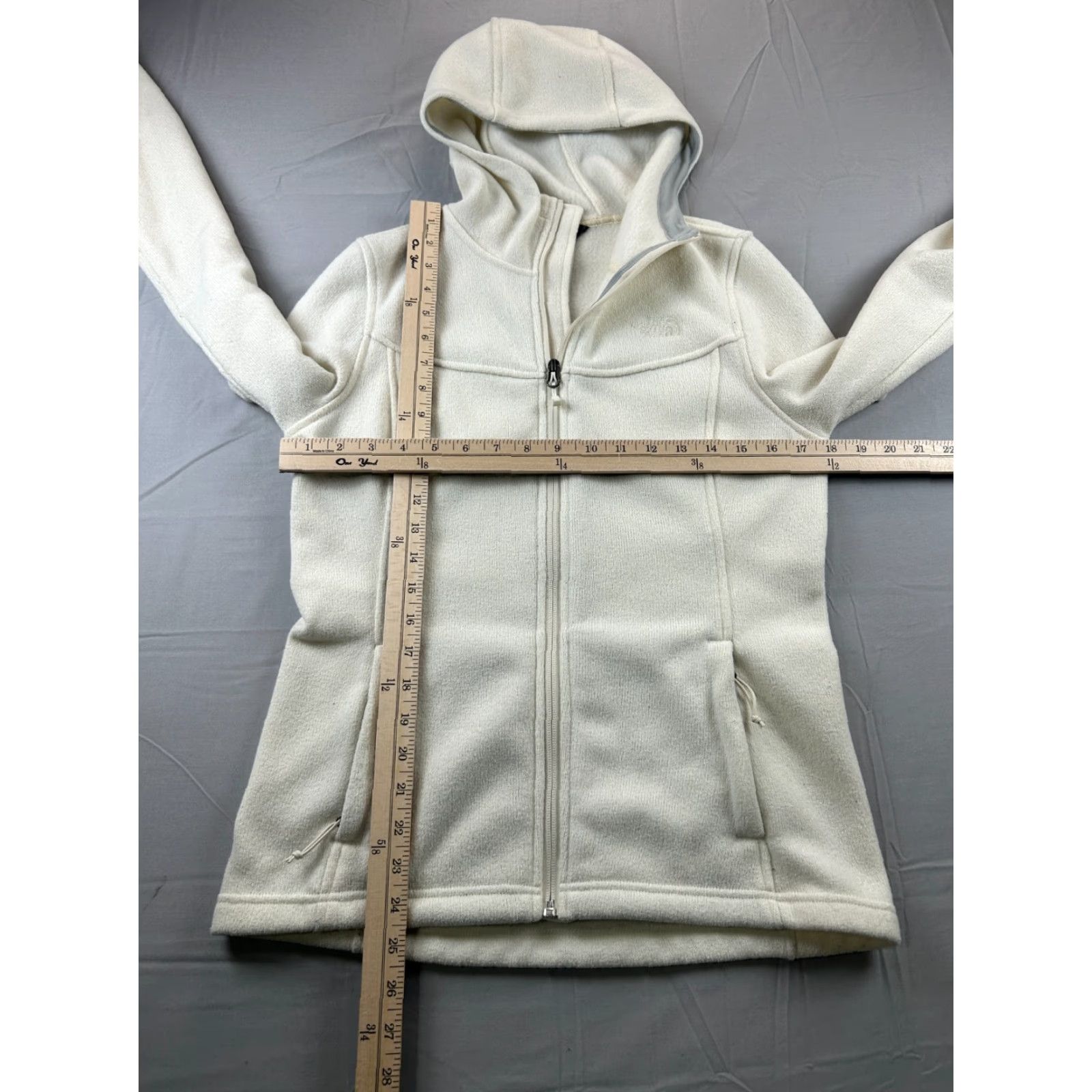 The North Face The North Face Fleece Jacket Hooded Full Zip Womens Small P Cream Outdoor Winter Fall Spring 3-1-1 Black? Size S / US 4 / IT 40 - 3 Thumbnail