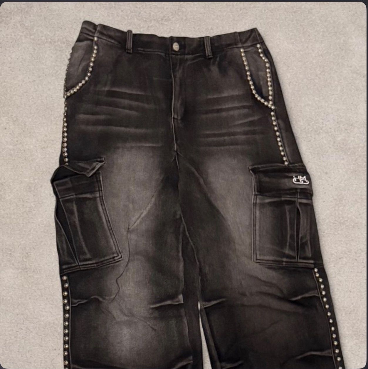 HMDD HMDD Colossal Studded Cargo Denim Size US 30 / EU 46 - 2 Thumbnail