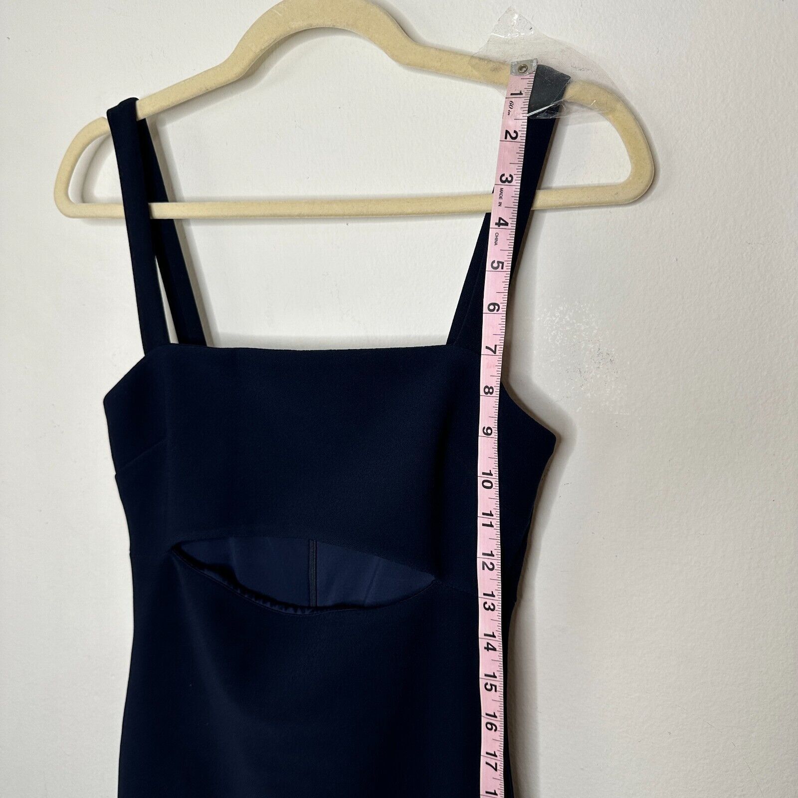 BEC + BRIDGE Bec + Bridge Navy Peek-A-Boo Midriff Cutout Zip Midi Dress 4 Size S / US 4 / IT 40 - 7 Thumbnail