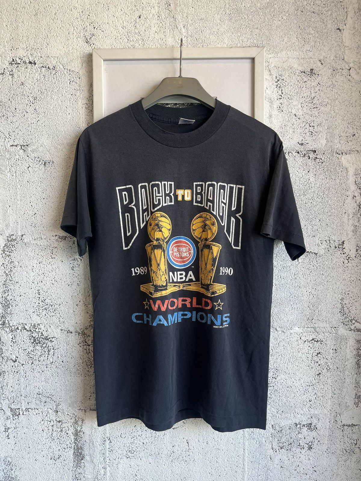 NBA × Vintage Vtg Detroit Pistons Back to Back 89-90’s World Champions Size US L / EU 52-54 / 3 - 2 Thumbnail