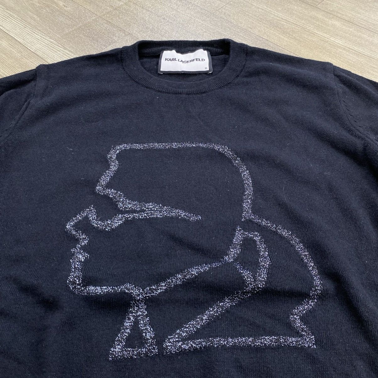 Karl Lagerfeld 2000’s Vintage Karl Lagerfeld Paris Knit Sweatshirt Luxury Size US L / EU 52-54 / 3 - 3 Thumbnail