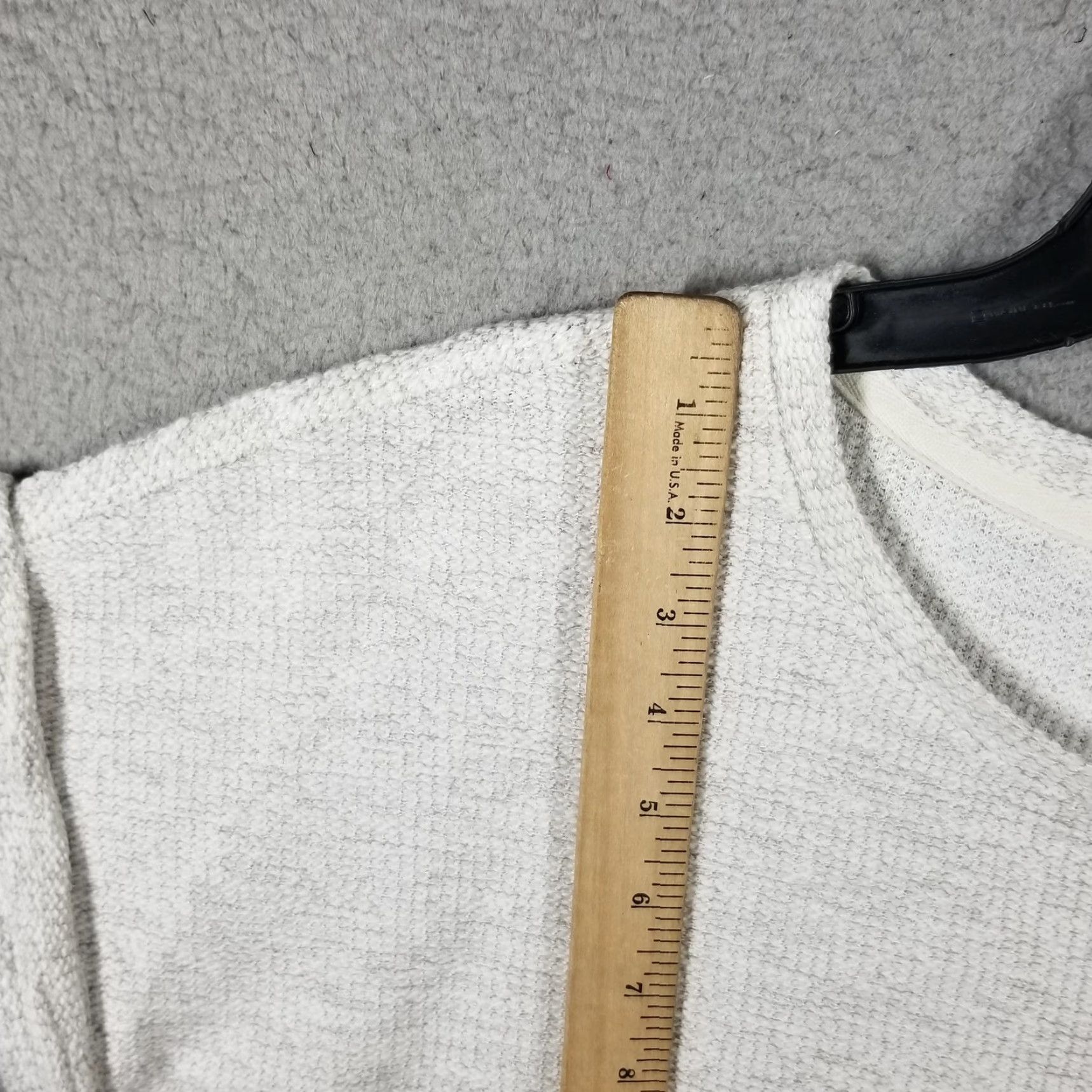 Lou & Grey Lou & Grey Shirt Womens Small Gray Short Sleeve Textured Knit Casual Pullover Size S / US 4 / IT 40 - 4 Thumbnail