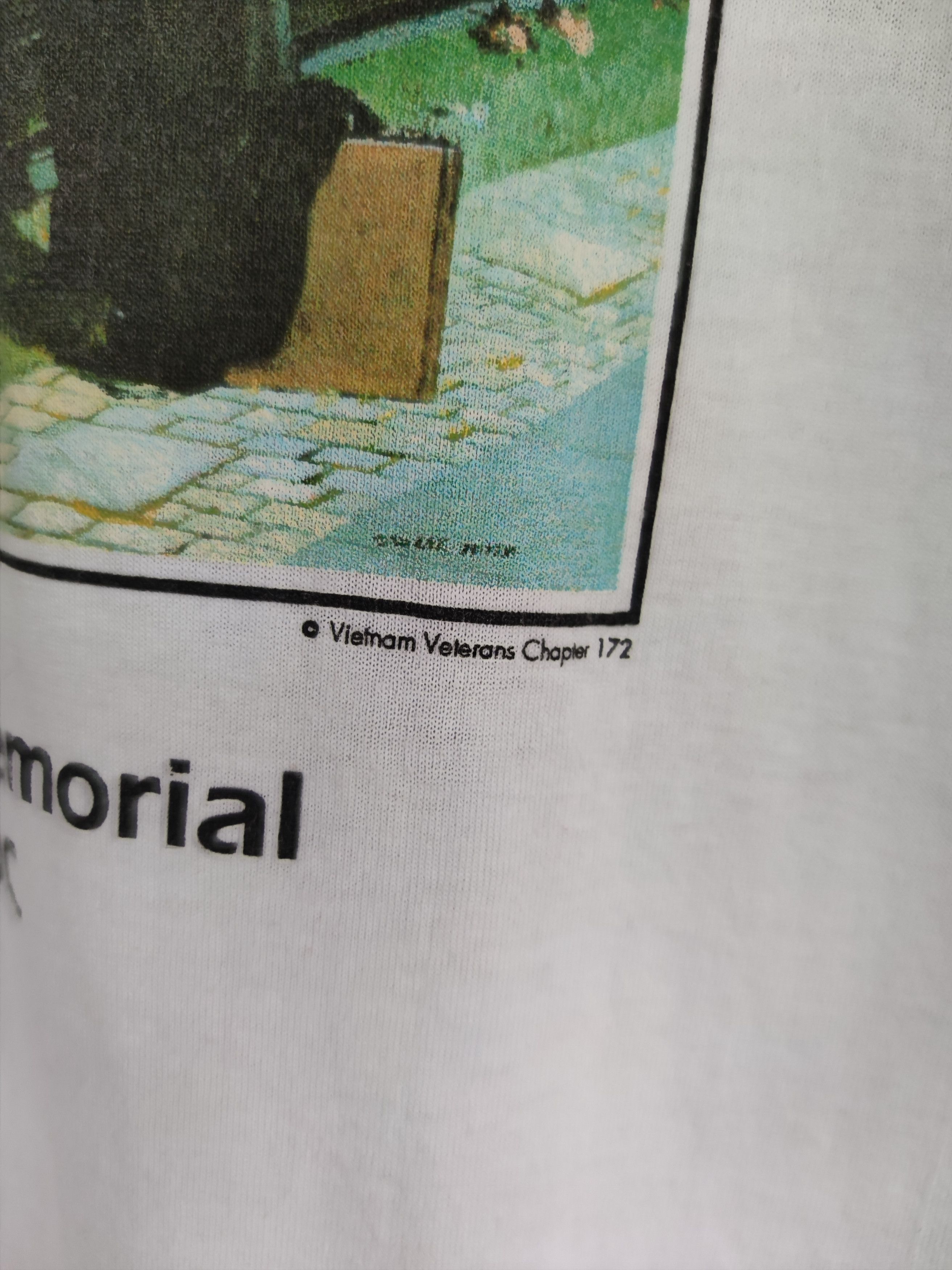 Vintage Vintage 90s Reflections Vietnam Veterans Chapter T Shirt Size US XL / EU 56 / 4 - 7 Thumbnail