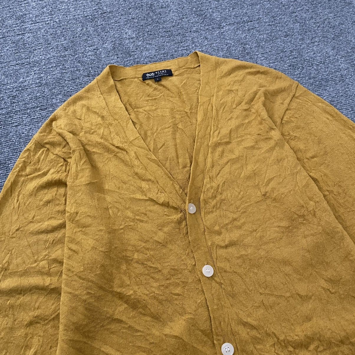 Beams Plus Beams Heart Cardigan Sweater Mustard Size US L / EU 52-54 / 3 - 2 Thumbnail