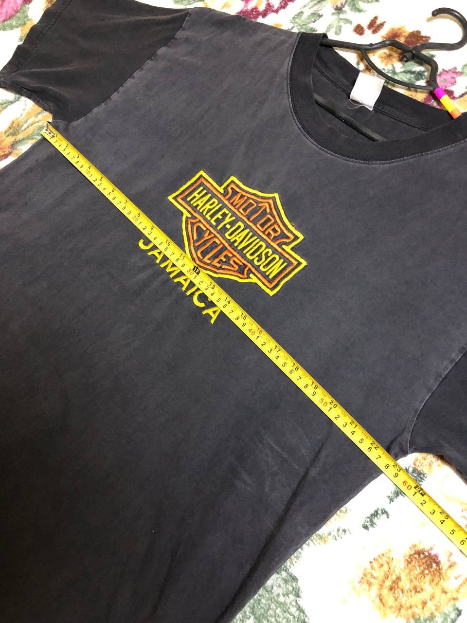 Harley Davidson VINTAGE 90s | Harley Davidson Jamaica Logo T-Shirt Size US XXL / EU 58 / 5 - 11 Thumbnail