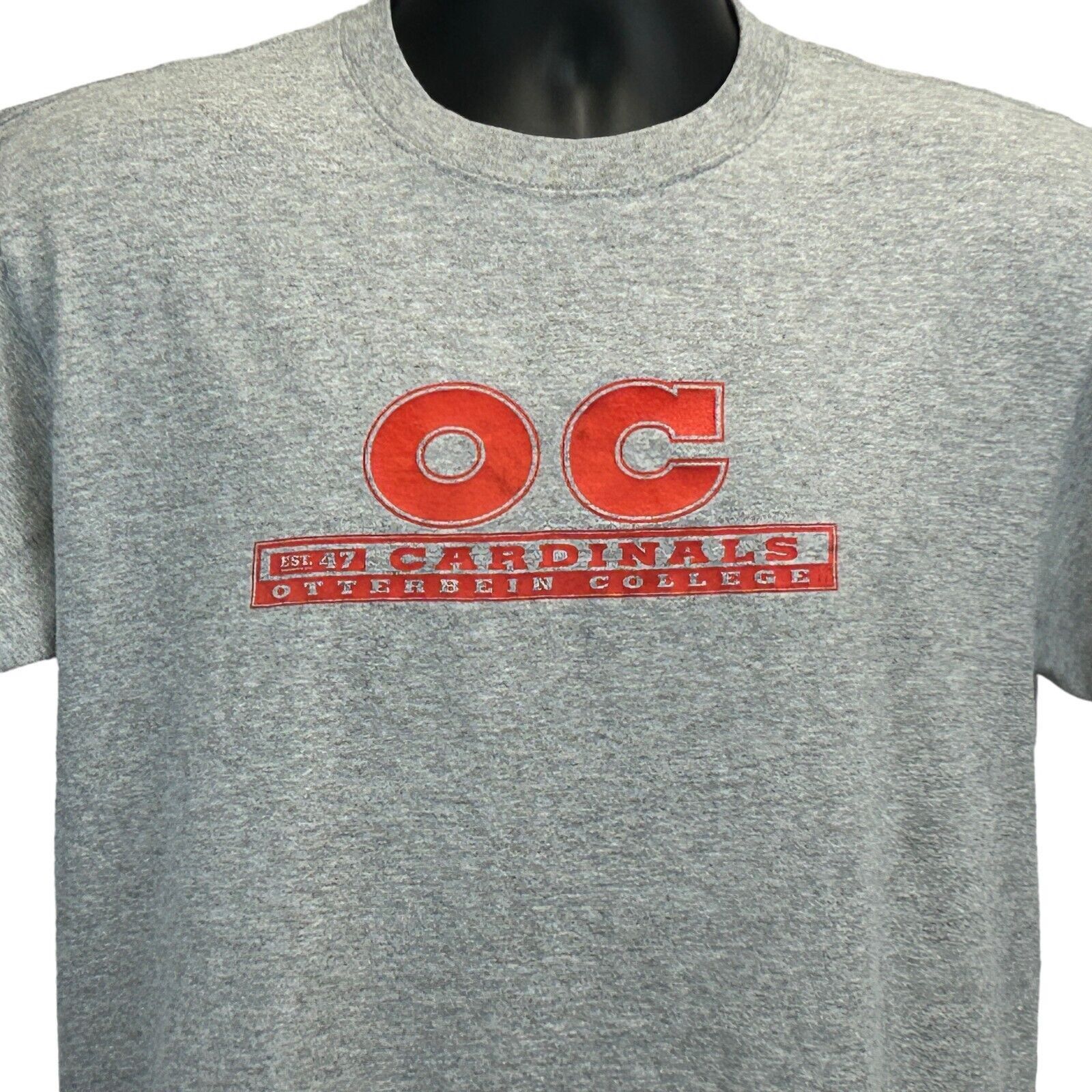 Vintage Vintage 90s Otterbein University Cardinals T Shirt Gray M Size US M / EU 48-50 / 2 - 1 Thumbnail
