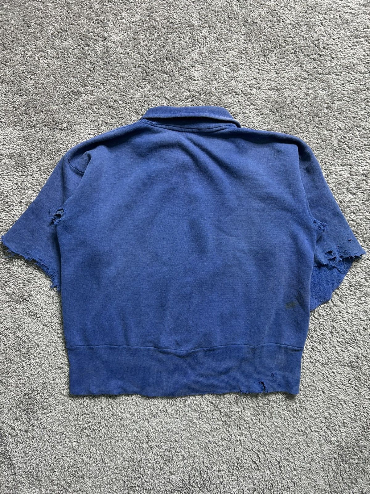Vintage Vintage 50s Thrashed Quarter Zip Collared Blank Sweatshirt Size US M / EU 48-50 / 2 - 6 Thumbnail