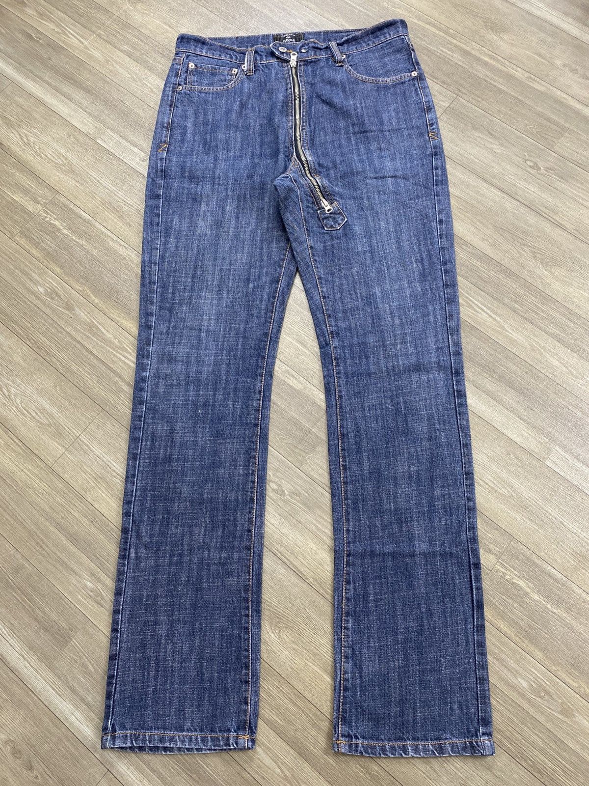 CABANE de ZUCCa Archive Cabane de Zucca Zip Fly Asymmetric Bootcut Jeans Size US 32 / EU 48 - 1 Thumbnail