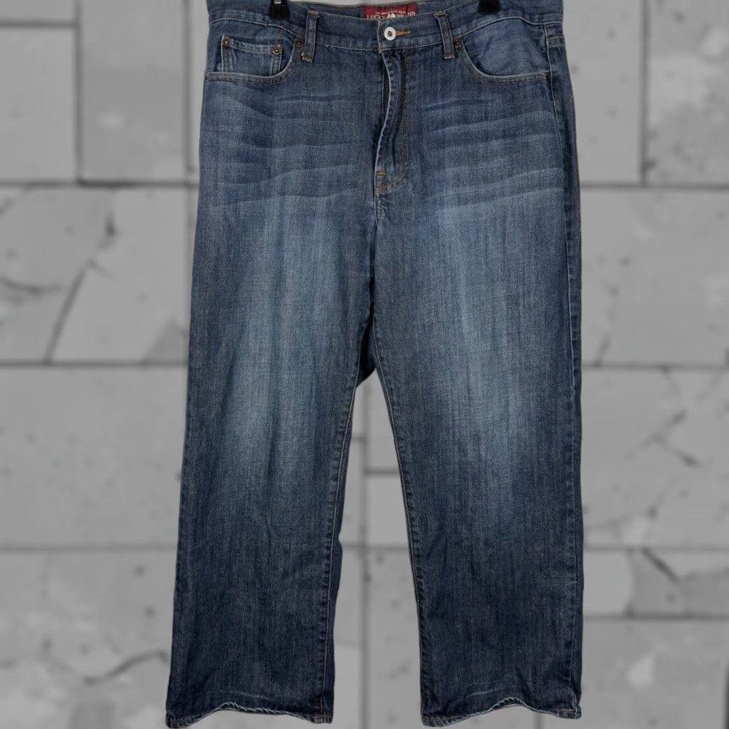 Lucky Brand Lucky Brand Relaxed Straight Leg Jeans Mens Size 36x30 Blue 36 Inseam Regular Fit Size US 30 / EU 46 - 1 Thumbnail
