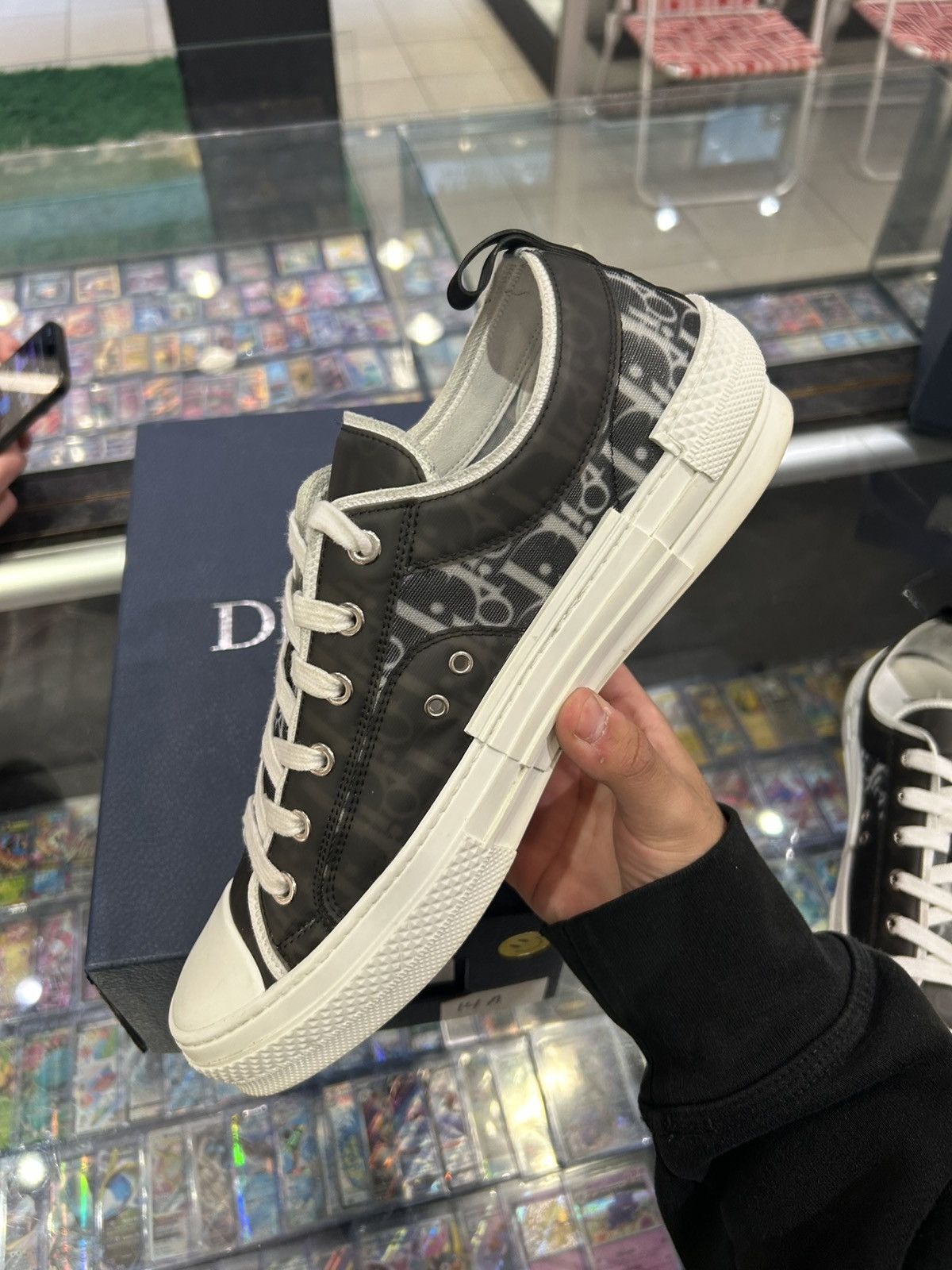 Dior Dior b23 low black white oblique Size US 10 / EU 43 - 9 Thumbnail