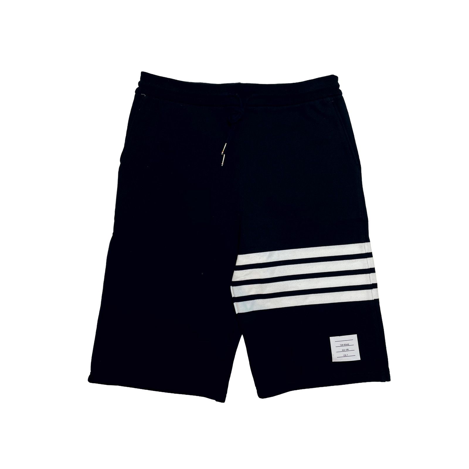 Thom Browne Thom Browne Stripe Navy & White Sweat Shorts Size US 36 / EU 52 - 1 Thumbnail