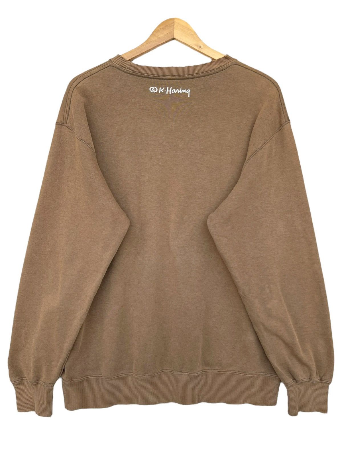 Keith Haring Keith Haring City Cycle Distressed Sunfaded Brown Sweatshirt Size US M / EU 48-50 / 2 - 2 Thumbnail