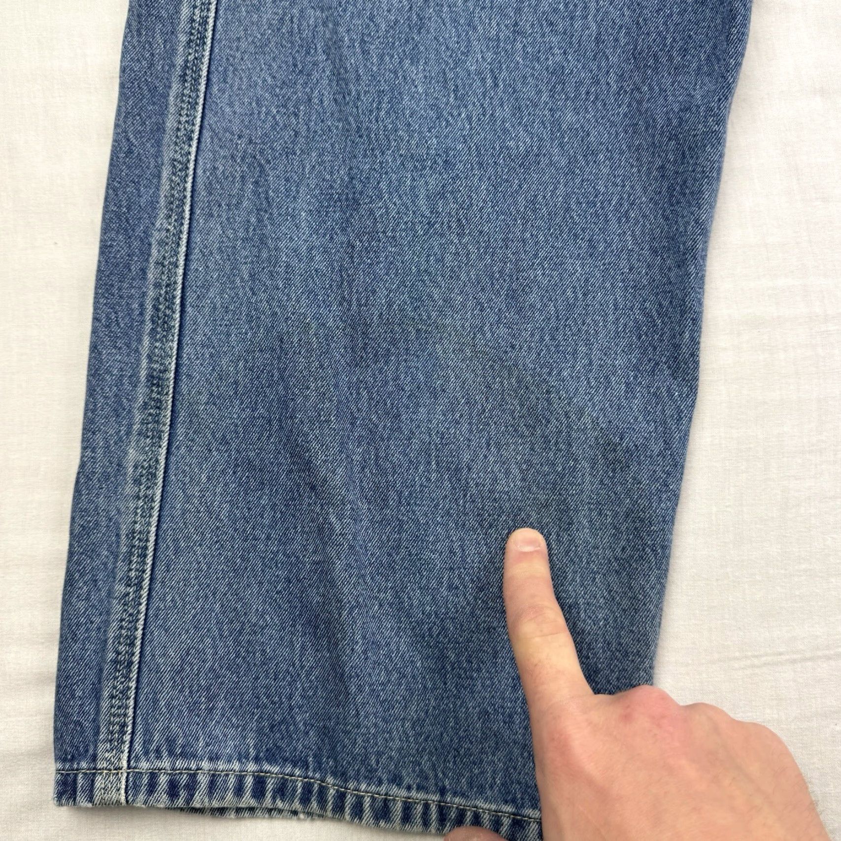 Levi's VINTAGE Levi's Carpenter Jeans Men 34x32 Blue Wide-Leg Relaxed Baggy Y2K Grunge 90s Punk Hip Hop Jeans Mens Size US 34 / EU 50 - 5 Thumbnail
