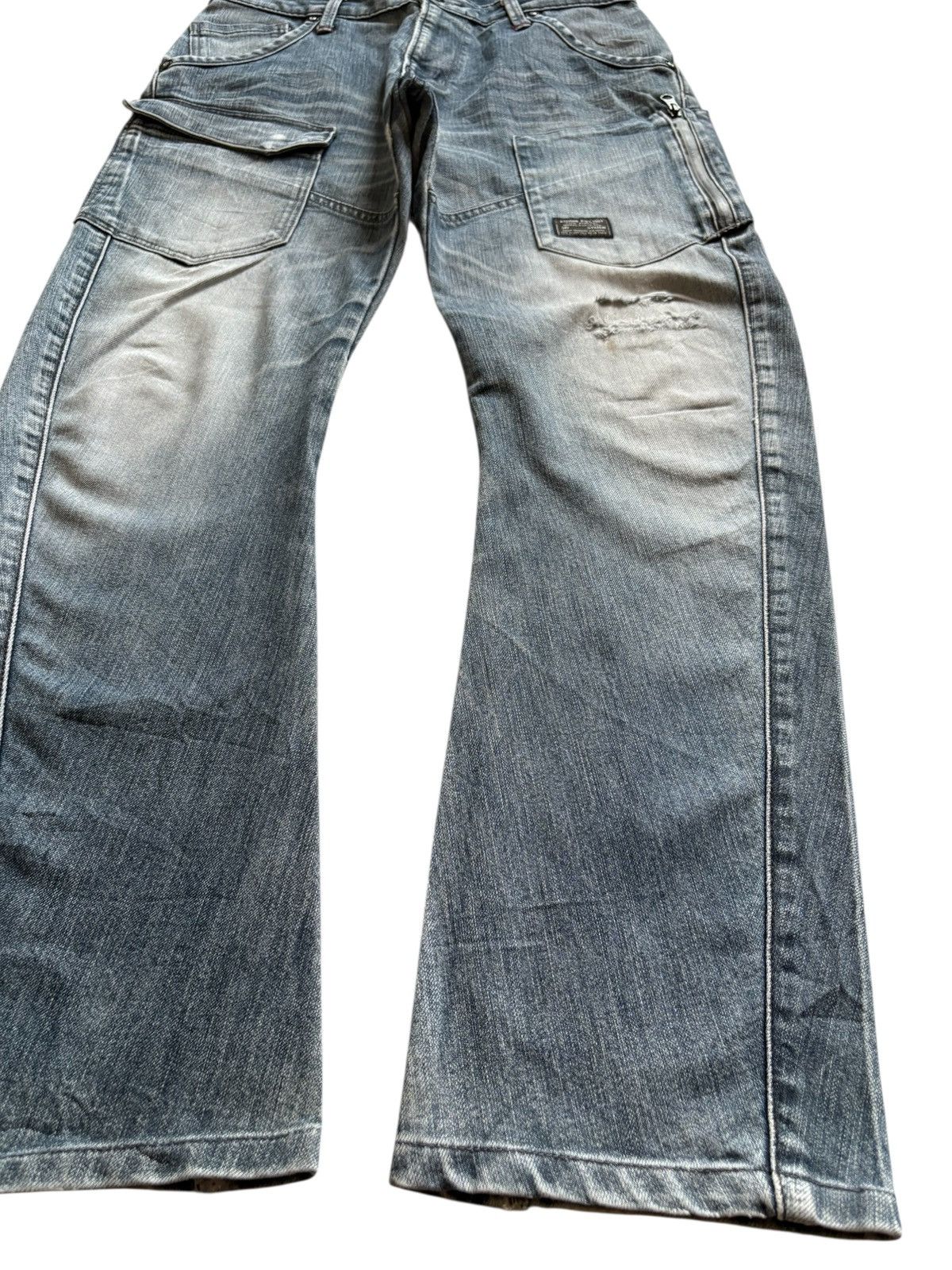Edwin Vintage Edwin Blue Trip Mud Wash Curved Leg Distress Jean Size US 32 / EU 48 - 7 Thumbnail