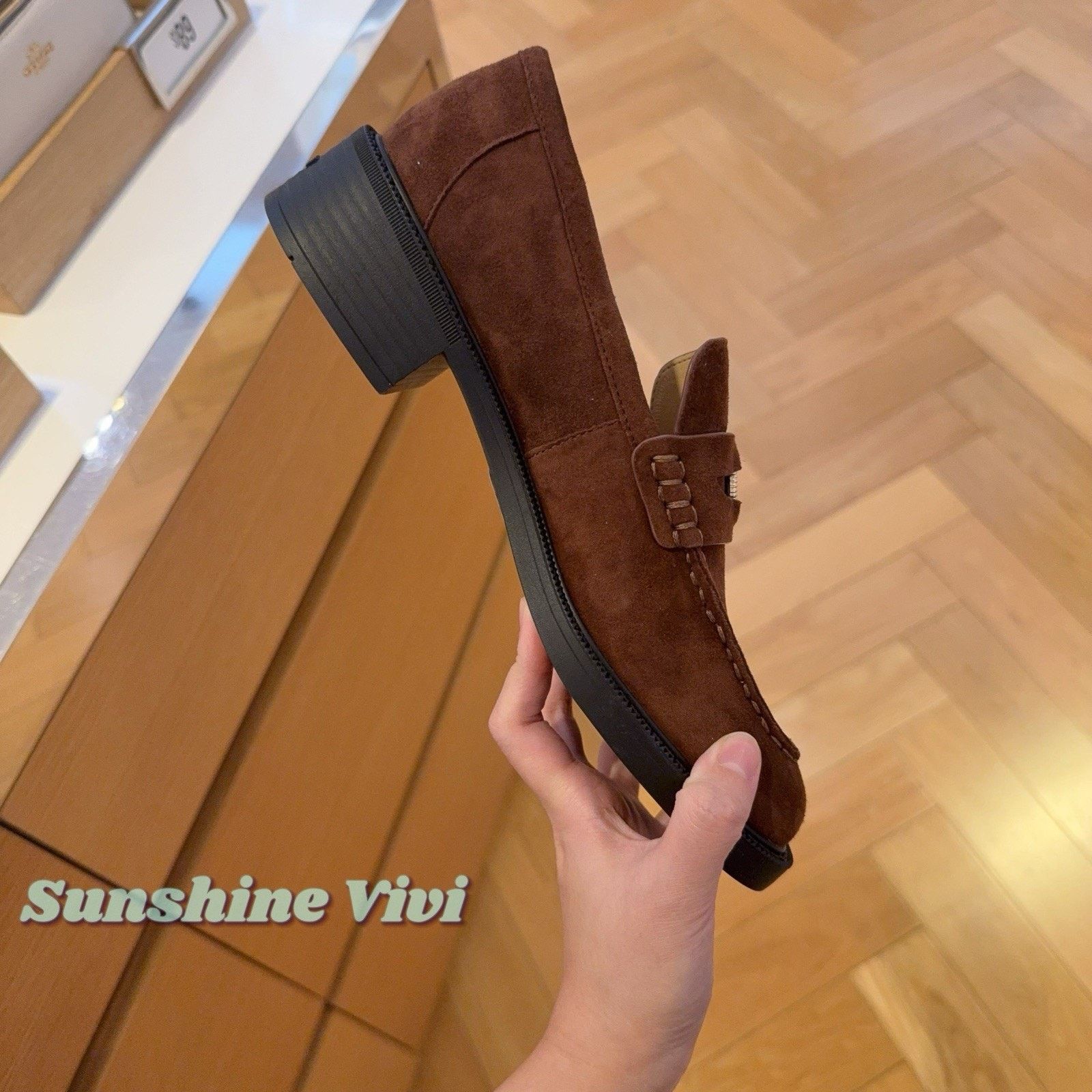 Coach NEW In Box COACH Square Toe Loafer Vintage Brown CDF81 Size US 7 / IT 37 - 2 Thumbnail