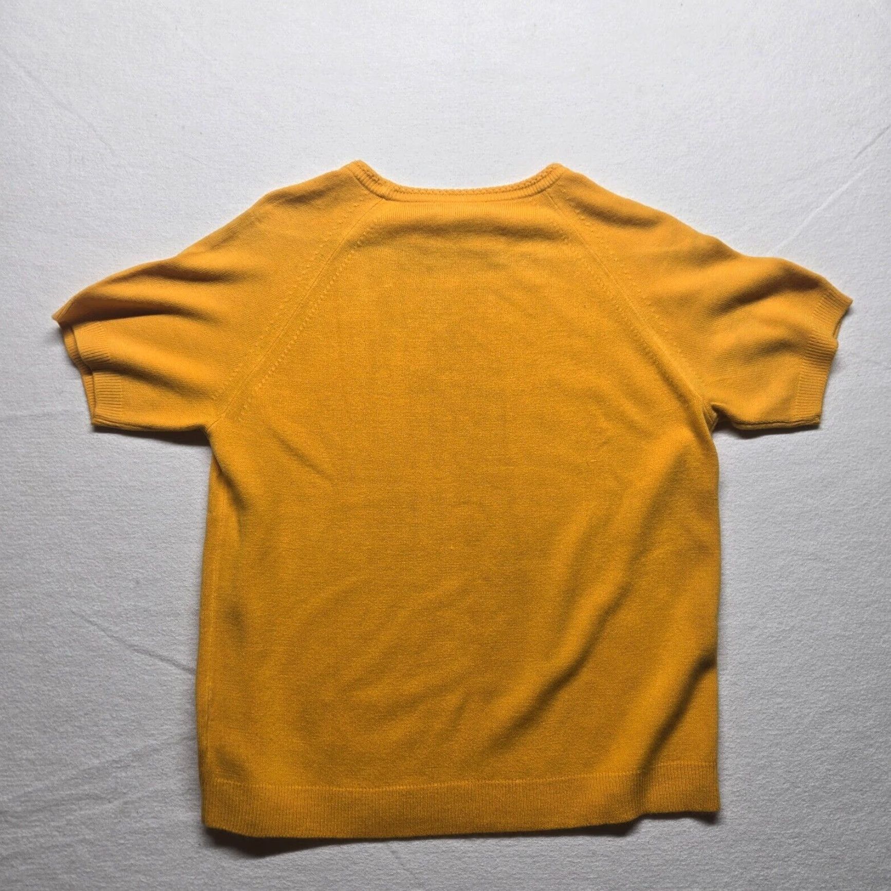 Vintage VINTAGE Moda Orange Short Sleeve Sweater Adult Women's Medium Acrylic Cotton Knit Size XS / US 0-2 / IT 36-38 - 6 Thumbnail