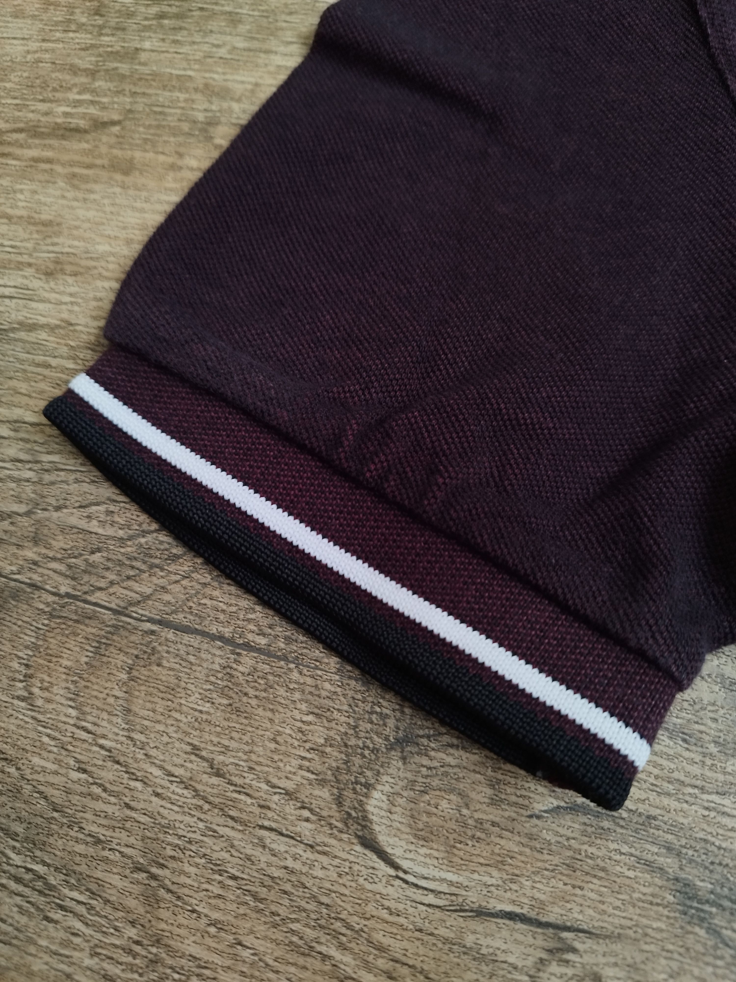 Fred Perry Classic Fred Perry Twin Tipped Polo Shirt - Burgundy Size US S / EU 44-46 / 1 - 7 Thumbnail