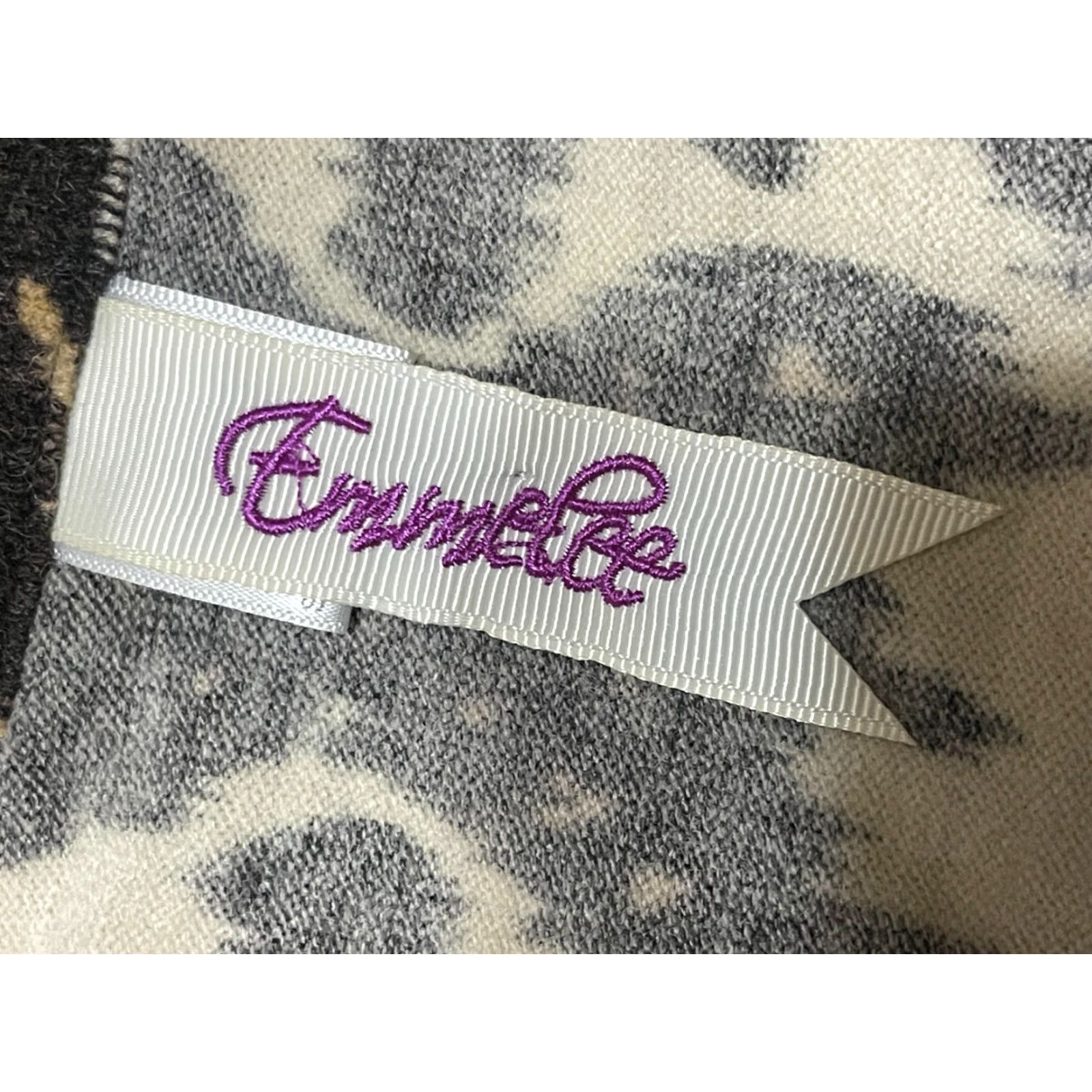 Vintage Emmelee Shirt, Women’s Size Small, V-Neck, Long Sleeve, Brown Black White, Casual, Shirt, Womens Size S / US 4 / IT 40 - 7 Thumbnail