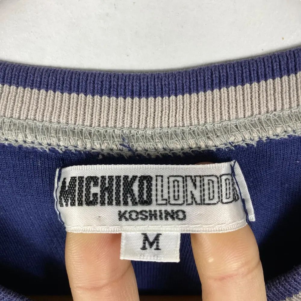 Michiko Koshino Vintage 90's MICHIKO LONDON KOSHINO Embroidery Long Sleeve Size US M / EU 48-50 / 2 - 7 Thumbnail