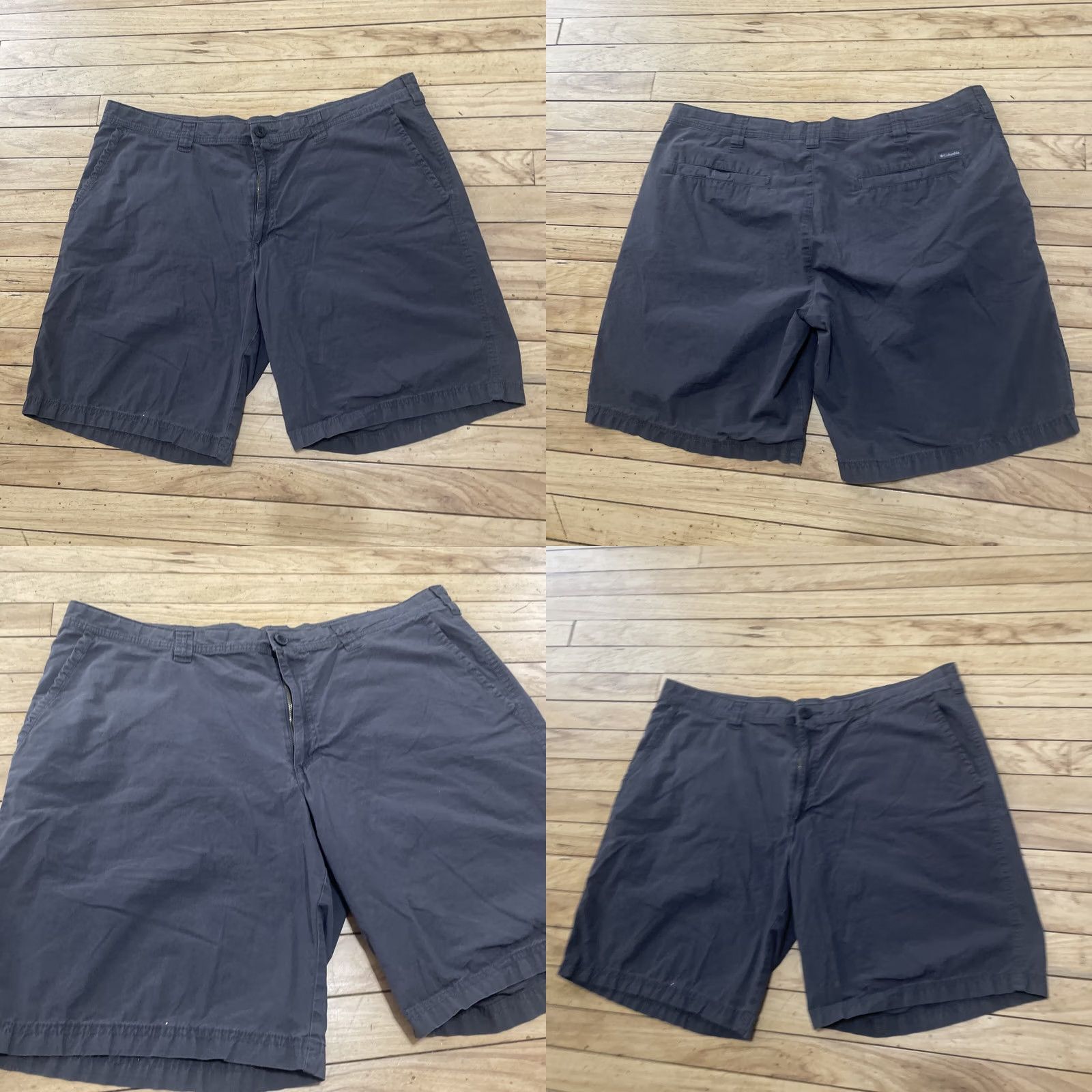 Vintage Columbia Shorts Men 40W 10L Grey Outdoor Active Cotton Chino Flat Front 40x10 QA Size US 40 / EU 56 - 9 Thumbnail