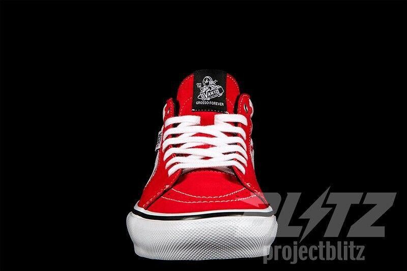 Vans SS21 Vans Supreme Skate Grosso Mid Monogram S Logo Red 9 Size US 9 / EU 42 - 4 Thumbnail