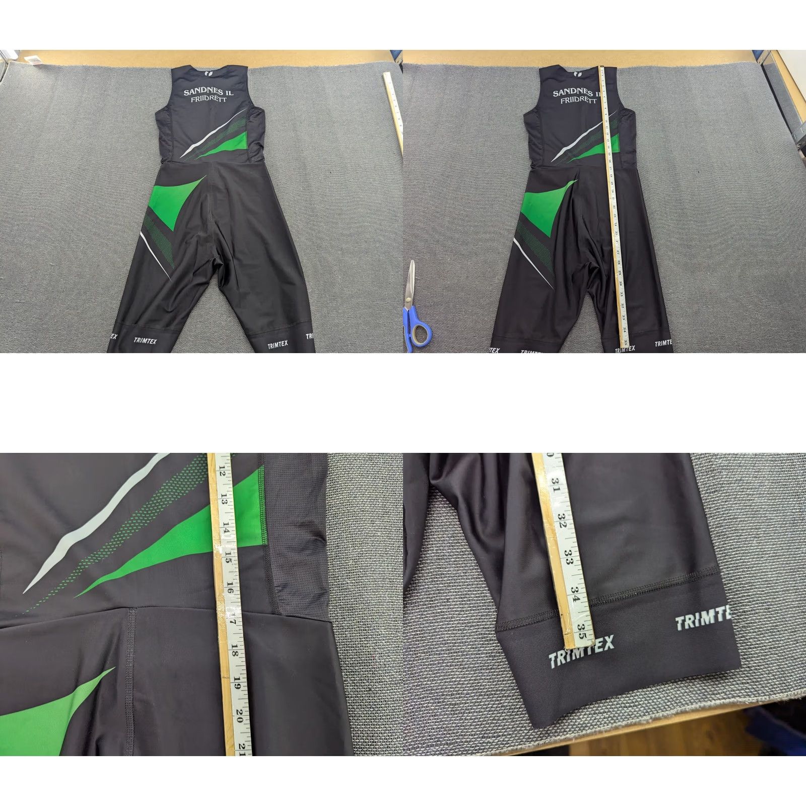 Vintage TRIMTEX Womens Thriathlon Suit Running Large Sleeveless Stretch One Piece Size L / US 10 / IT 46 - 8 Thumbnail