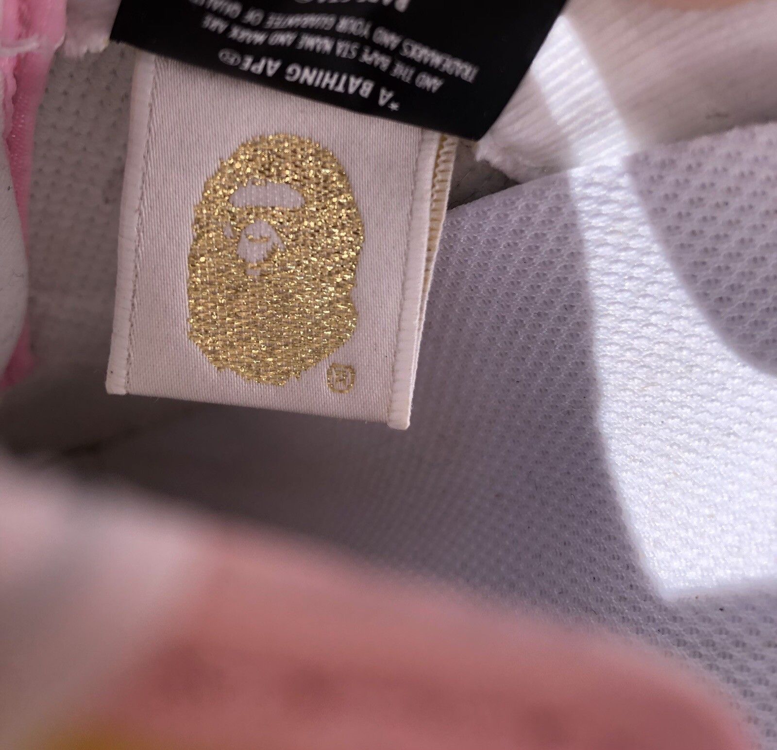 Bape Rare OG Pink / Tan Glitter Bapesta Size US 9 / EU 42 - 8 Thumbnail