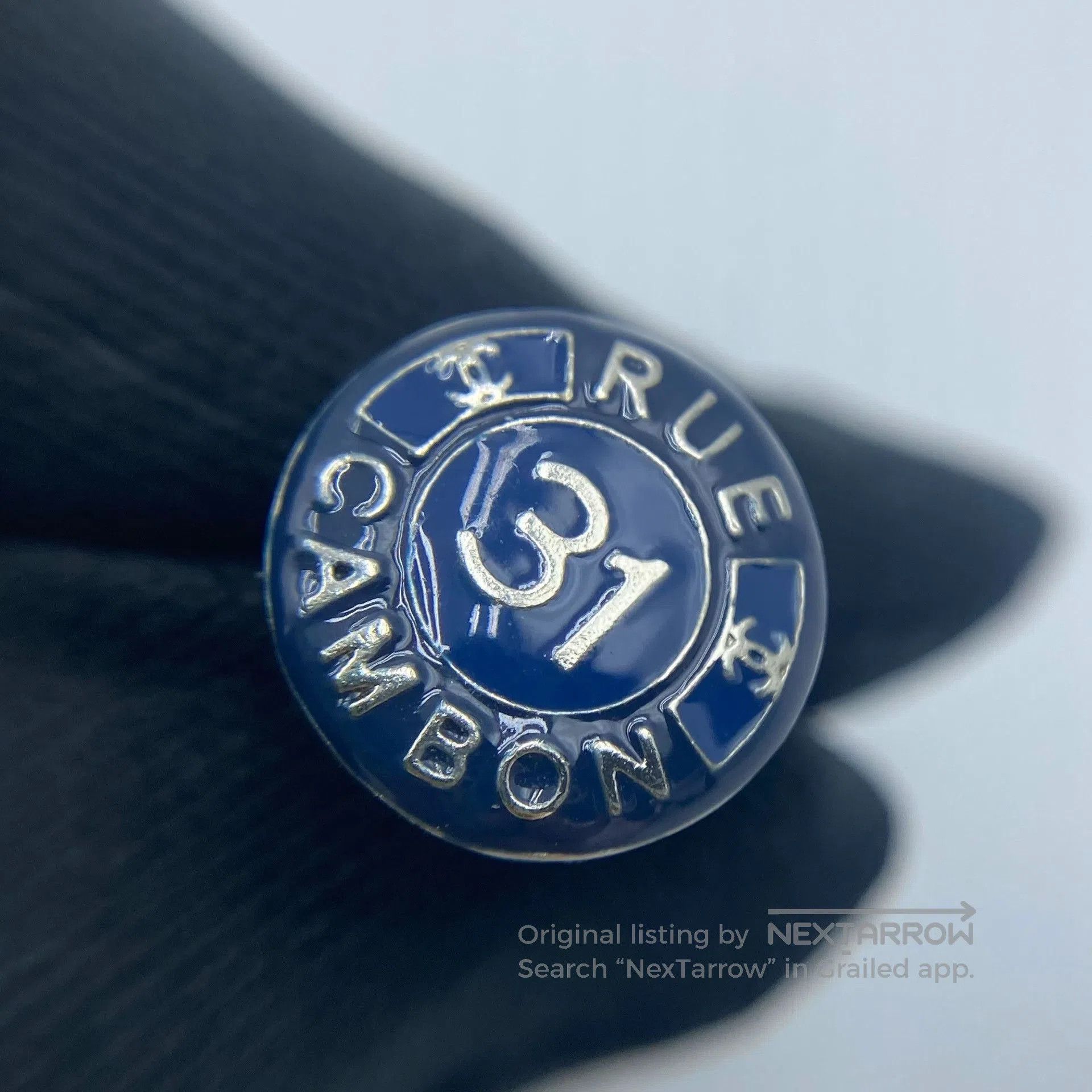 Chanel Chanel Dark Blue Enamel Earrings. Size ONE SIZE - 5 Thumbnail